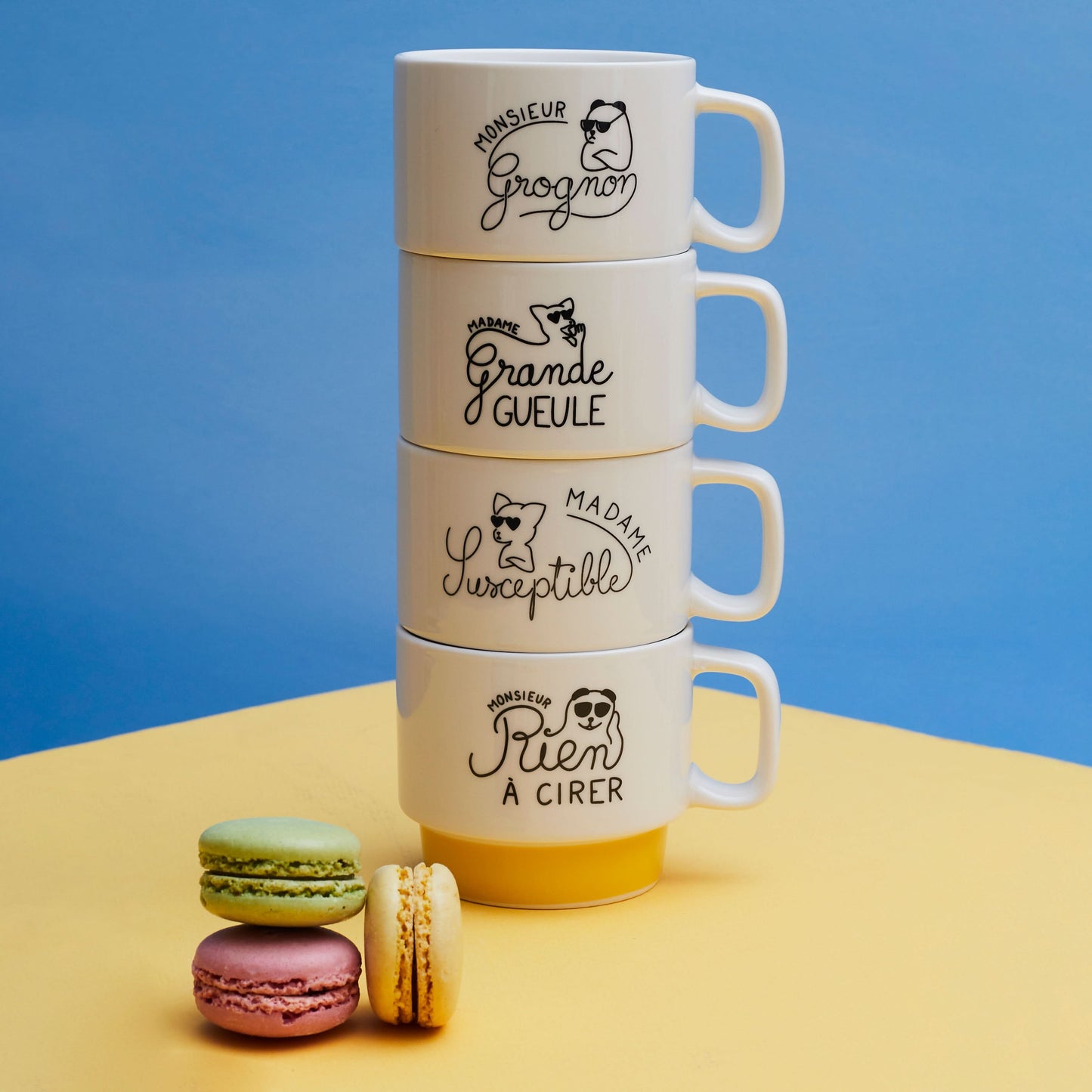 COFFRET 4 TASSES EMPILABLES