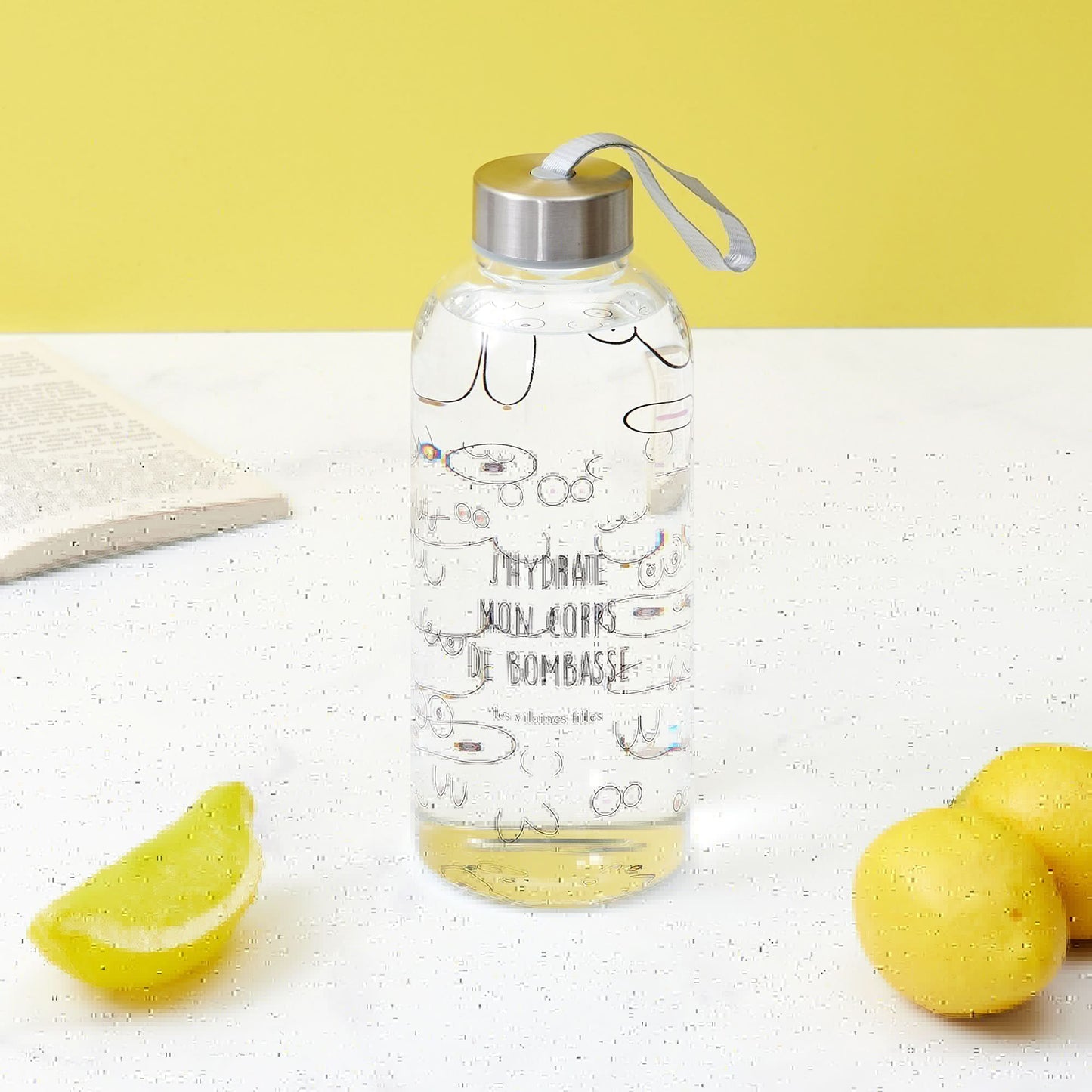 GOURDE EN VERRE J'HYDRATE MON CORPS