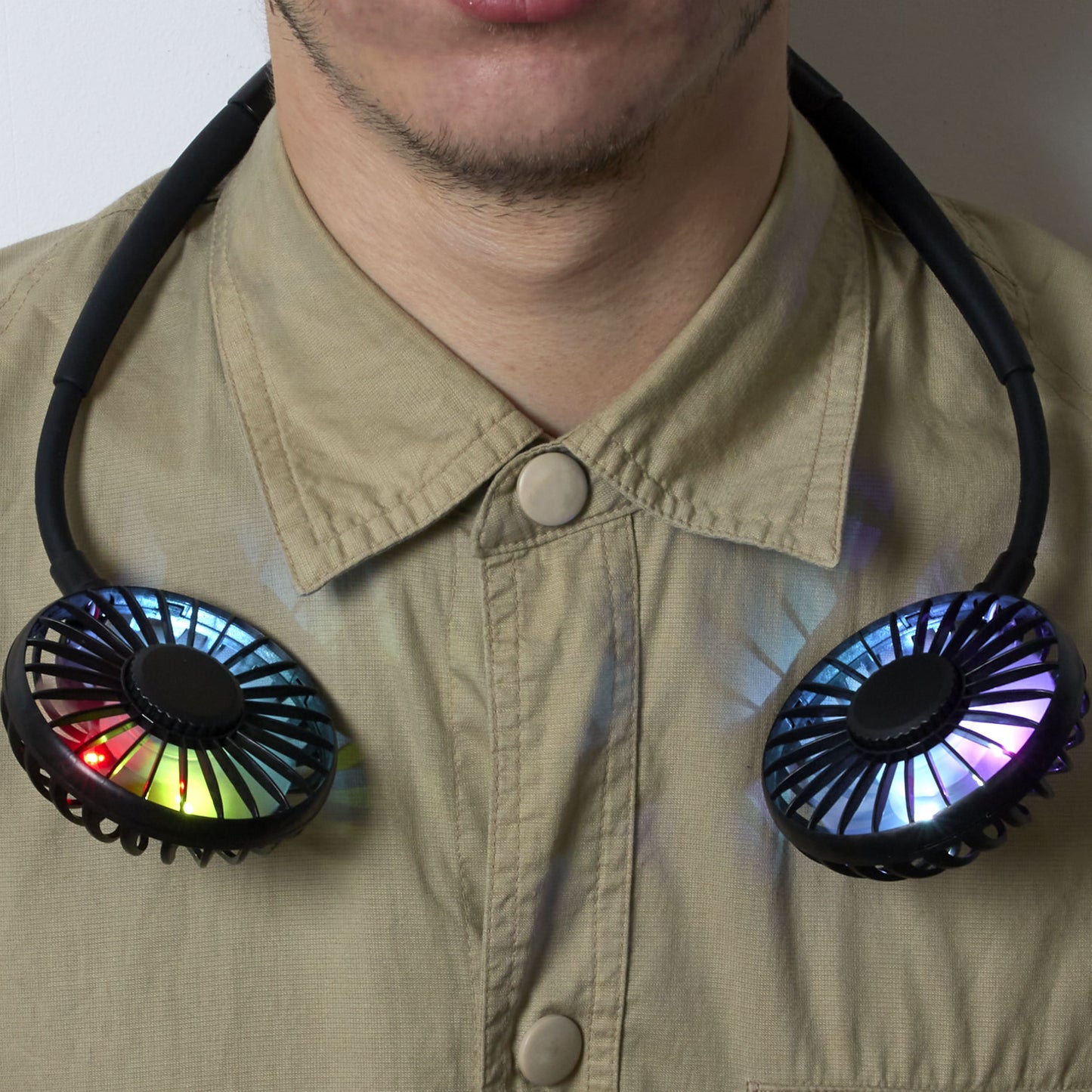 VENTILATEUR TOUR DE COU LUMINEUX