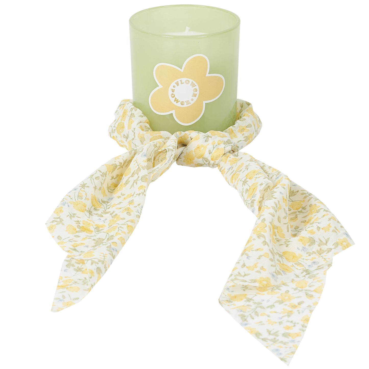 BOUGIE CHOUCHOU FLOWER POWER JAUNE