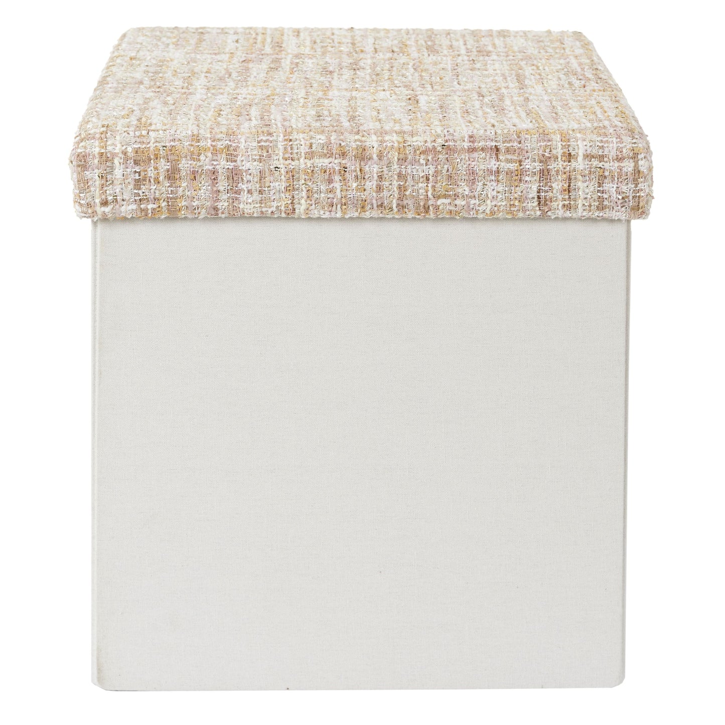 POUF PLIABLE TWEED BEIGE