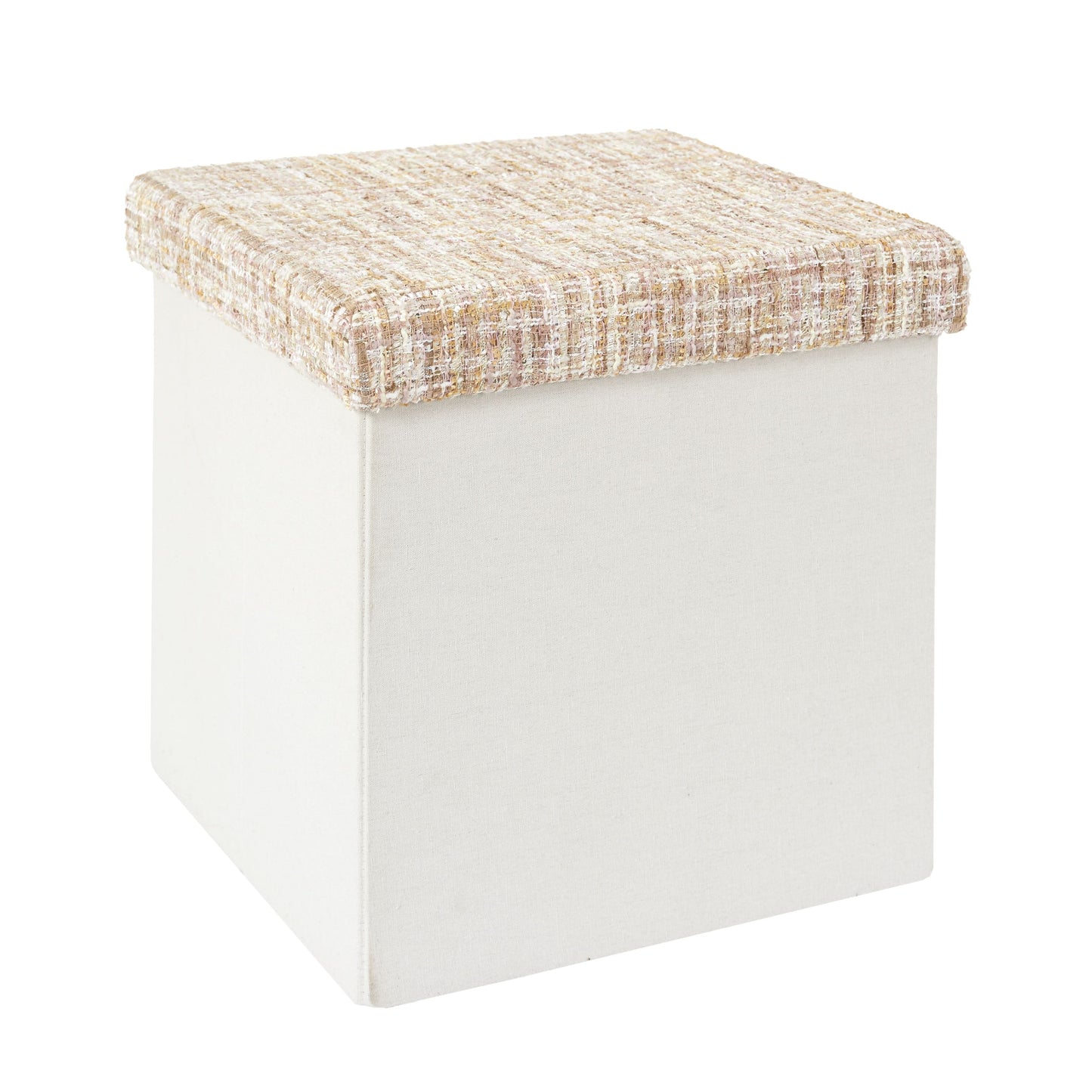 POUF PLIABLE TWEED BEIGE