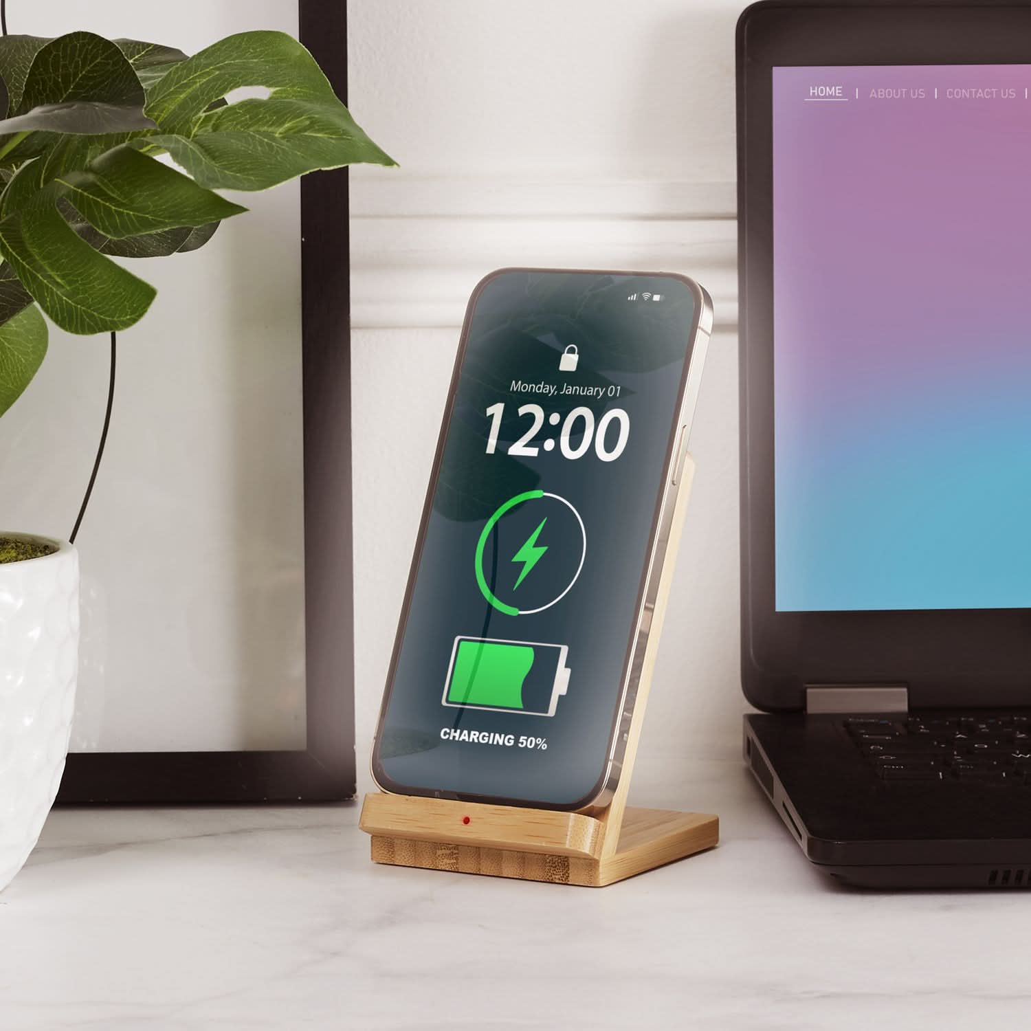 CHARGEUR INDUCTION SUPPORT DE TÉLÉPHONE