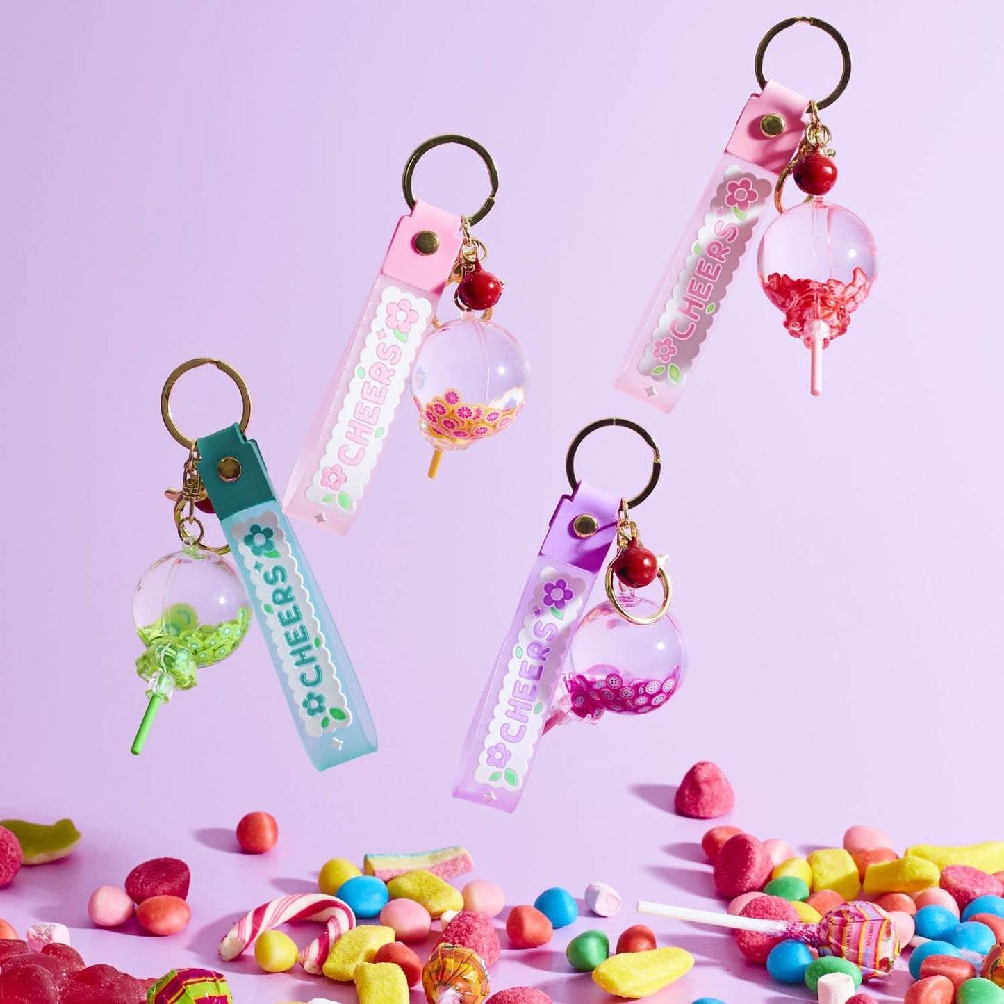 PORTE-CLES LOLIPOP KAWAII (coloris aléatoire)