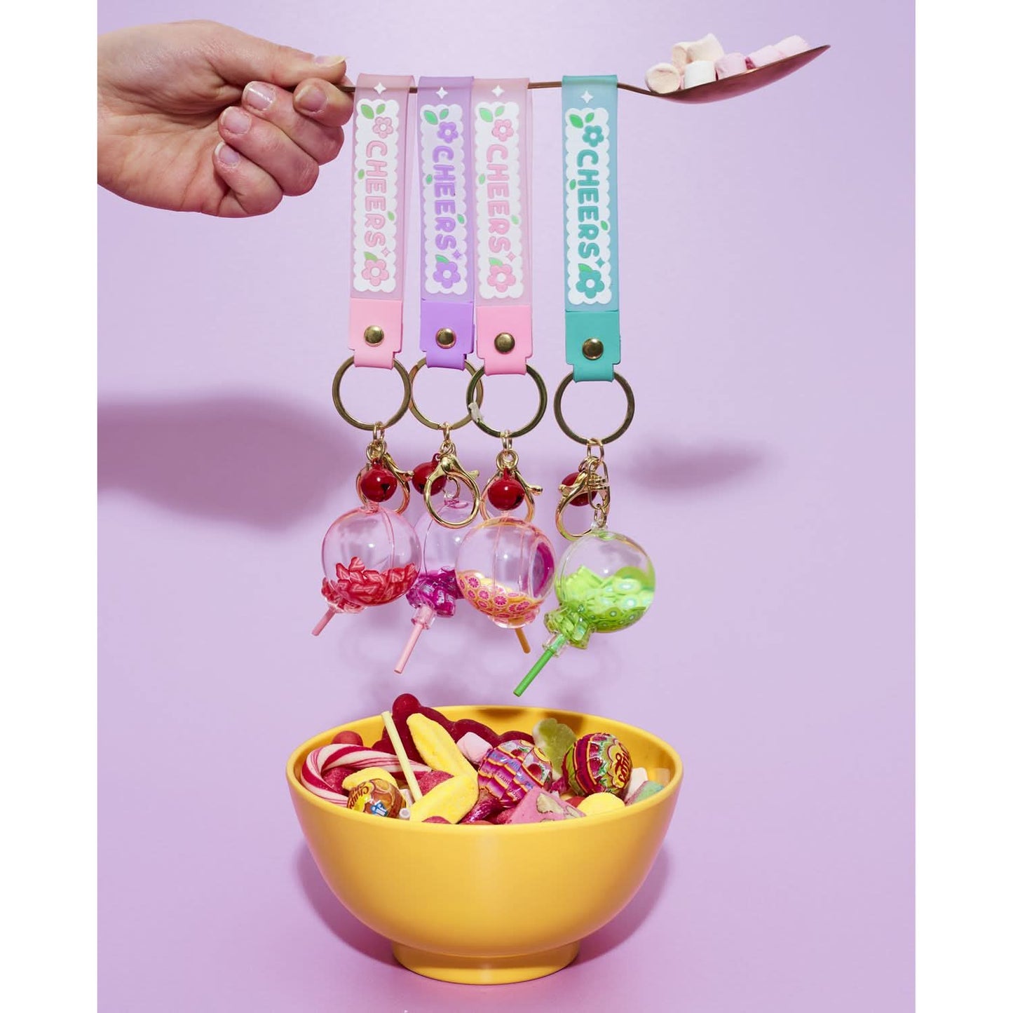 PORTE-CLES LOLIPOP KAWAII (coloris aléatoire)