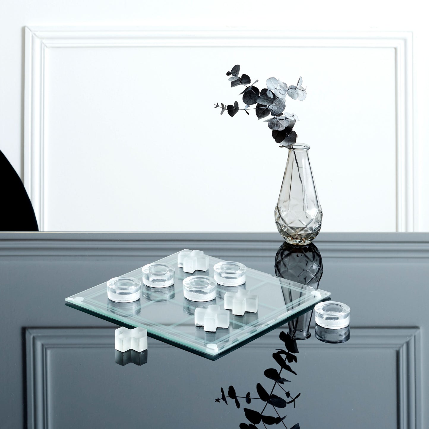 JEU DE MORPION EN VERRE