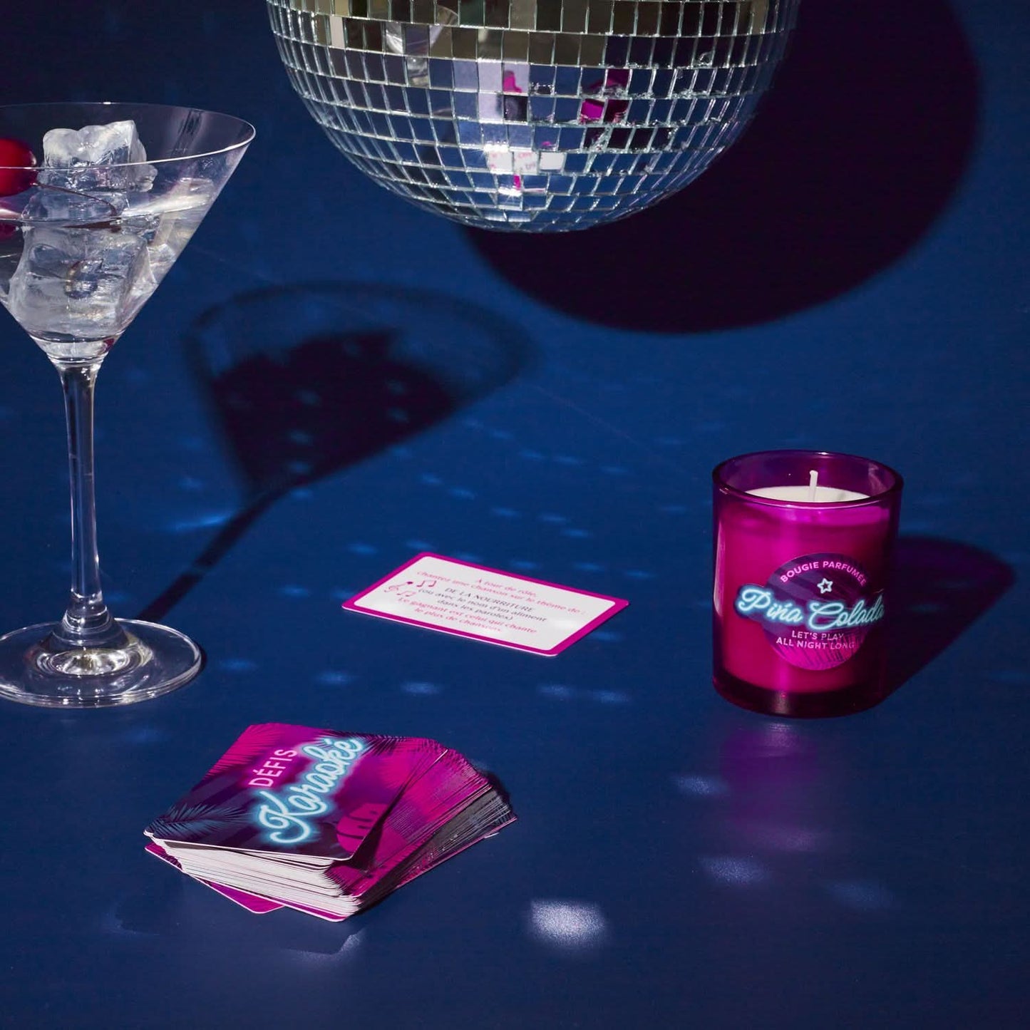 COFFRET BOUGIE PARFUMEE ET JEU DE DEFIS MUSIQUE