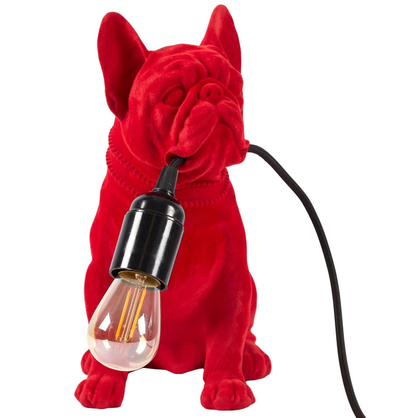 LAMPE BOULEDOGUE RED VELVET