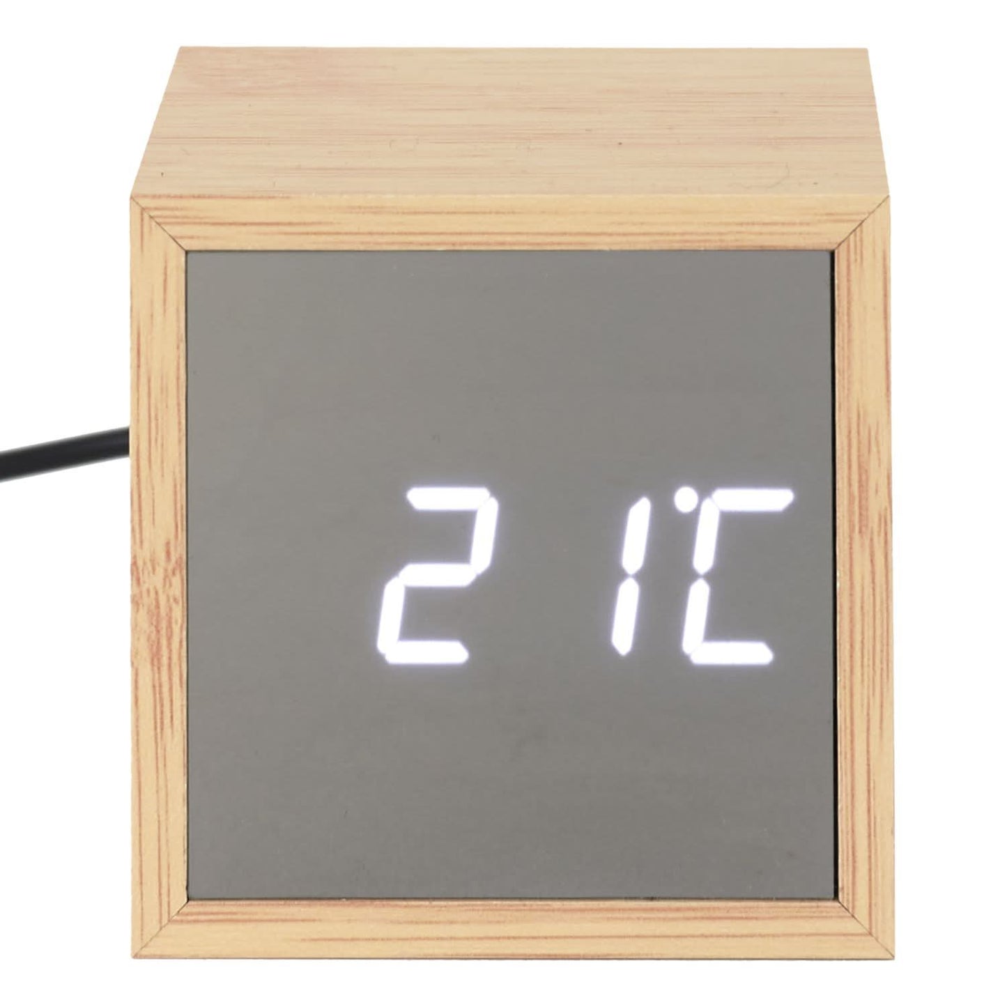 REVEIL LED BAMBOU MIROIR