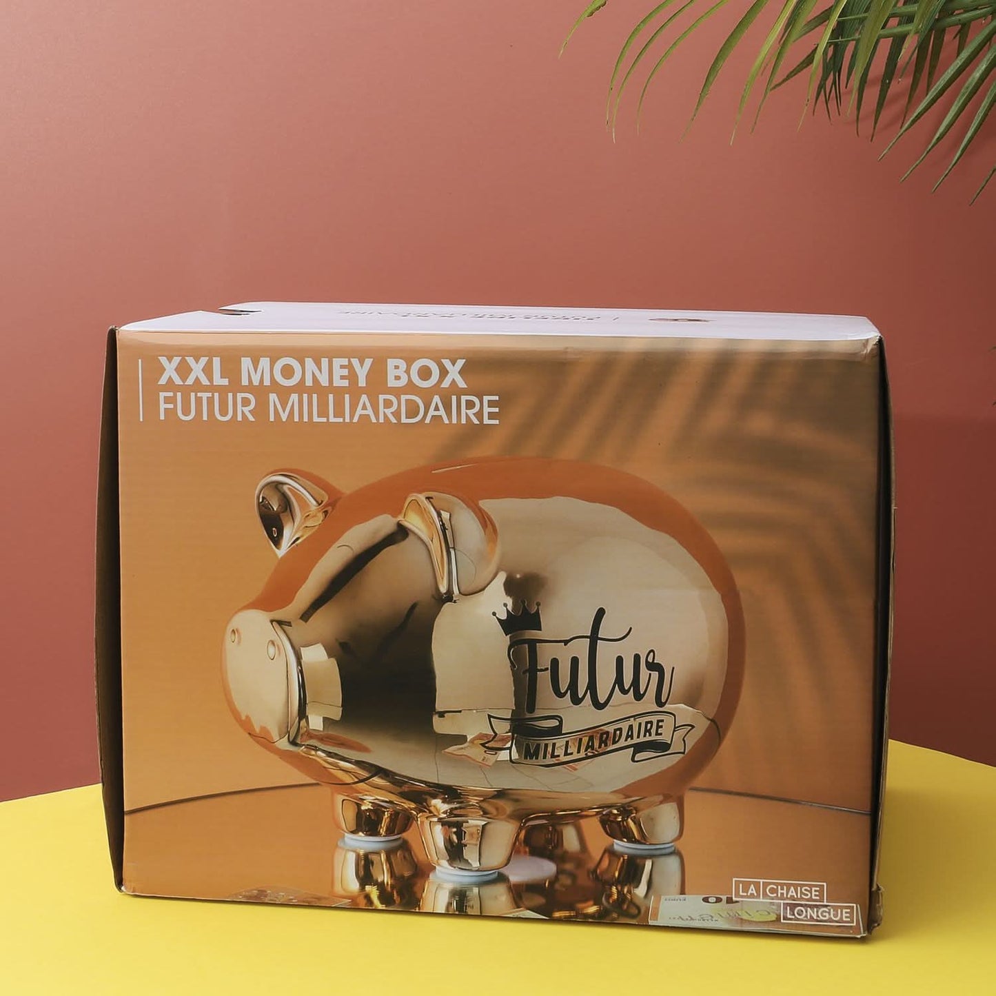 TIRELIRE COCHON XXL DOREE