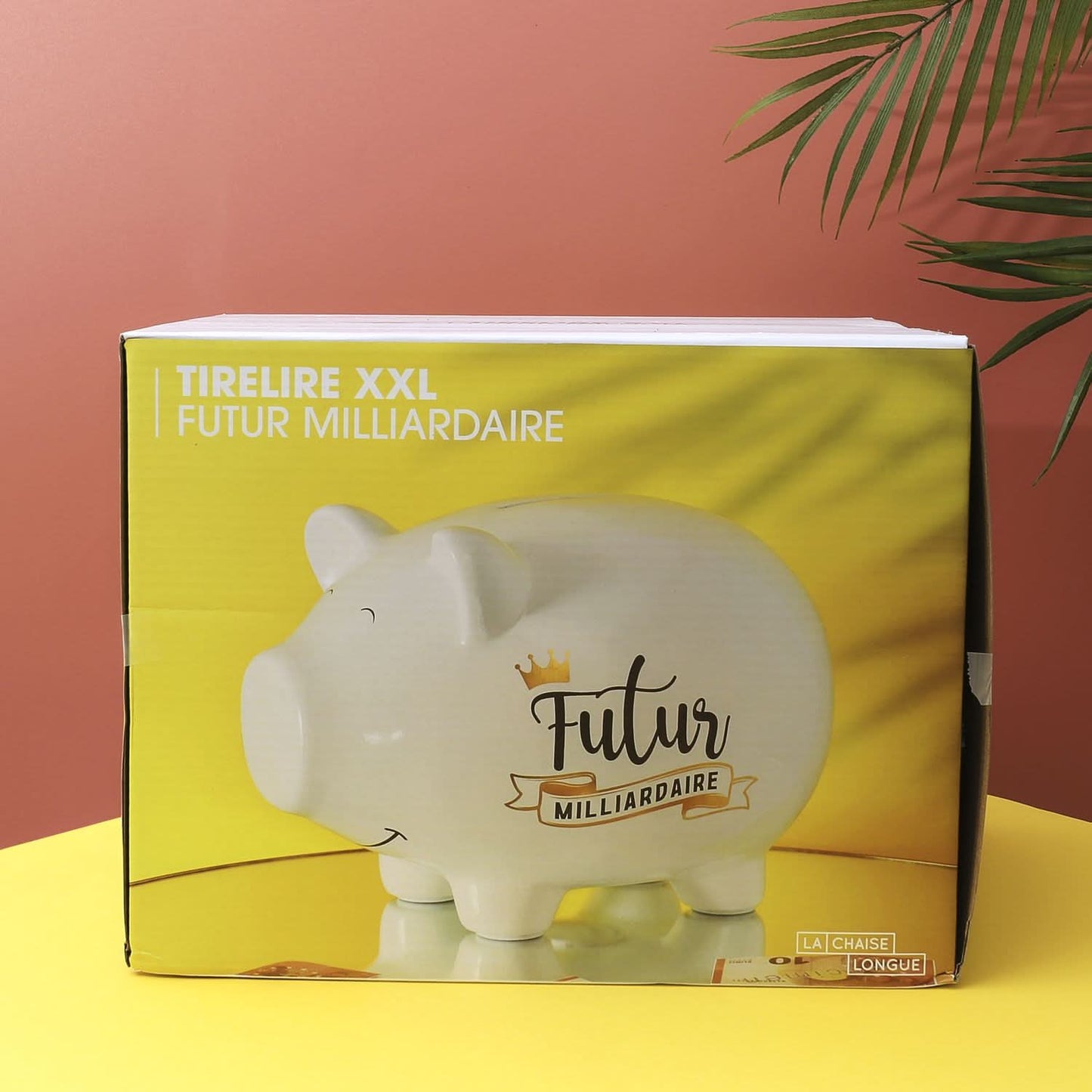 TIRELIRE COCHON XXL BLANCHE
