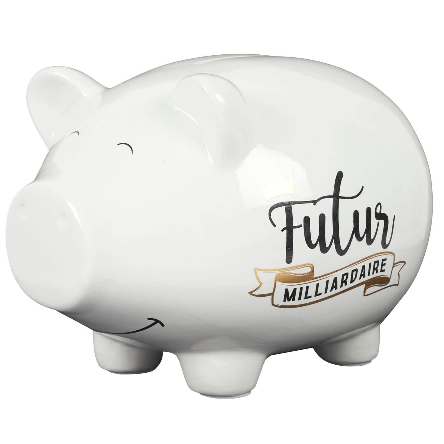 TIRELIRE COCHON XXL BLANCHE