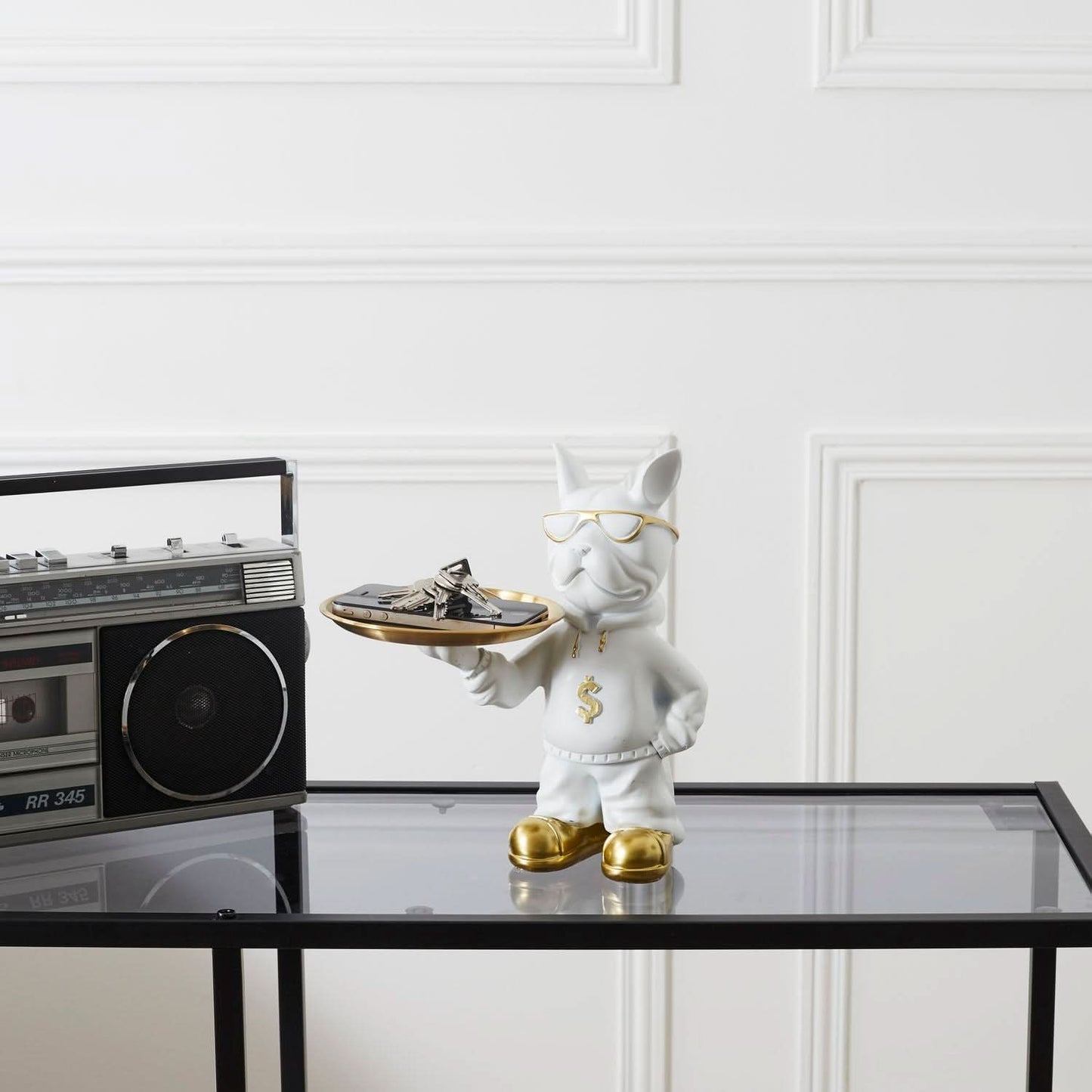 VIDE POCHES BOULEDOGUE RAPPER BLANC