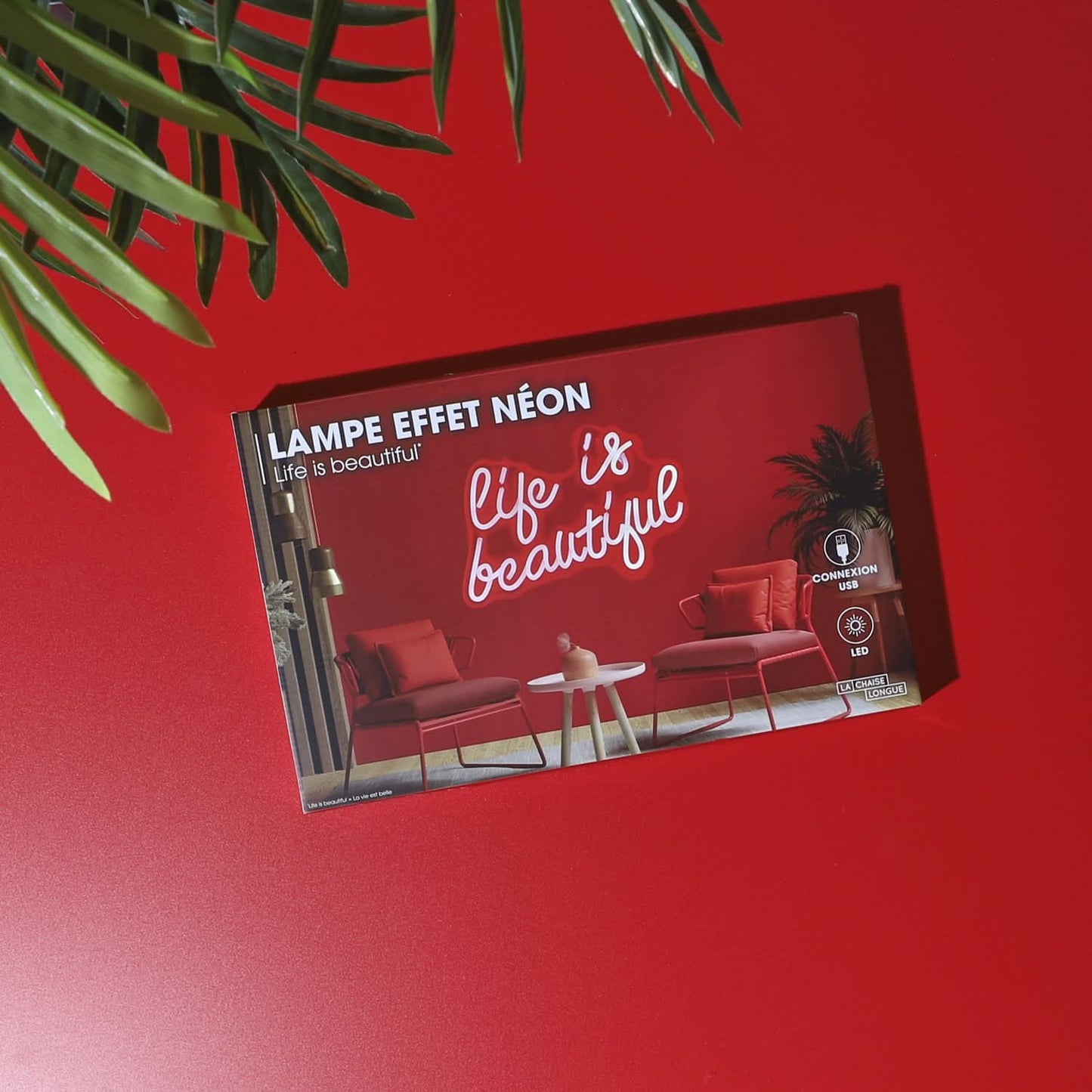 LAMPE EFFET NEON LIFE IS BEAUTIFUL