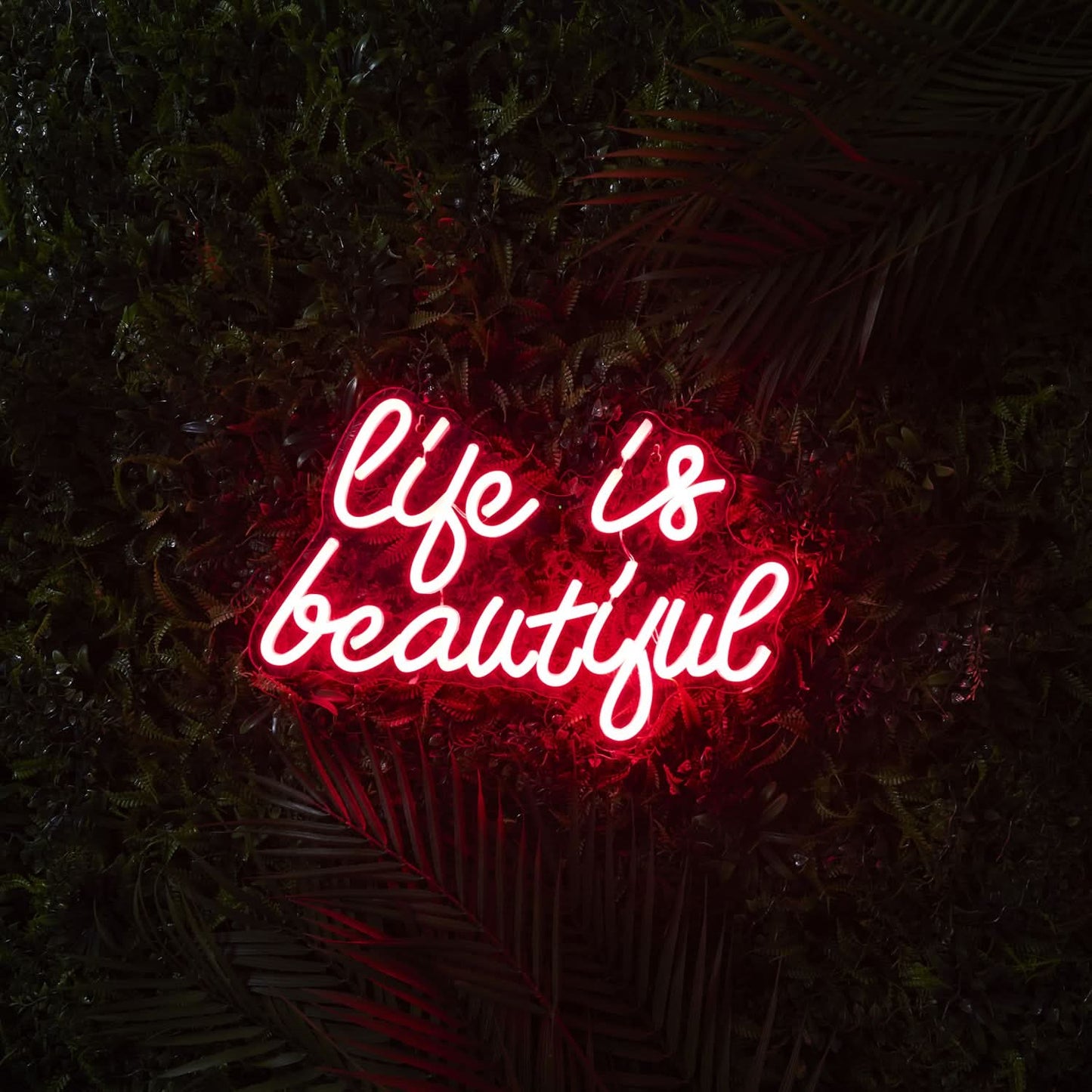 LAMPE EFFET NEON LIFE IS BEAUTIFUL