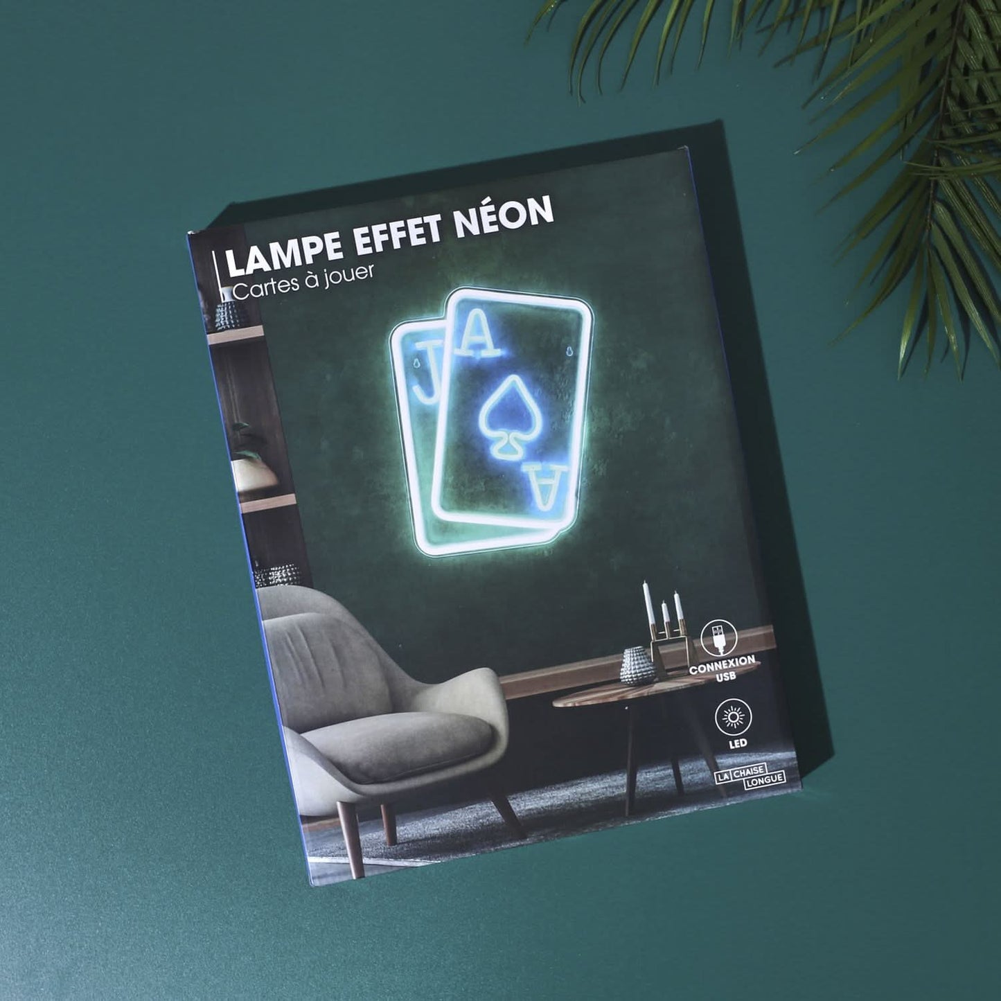 LAMPE EFFET NEON CARTES A JOUER
