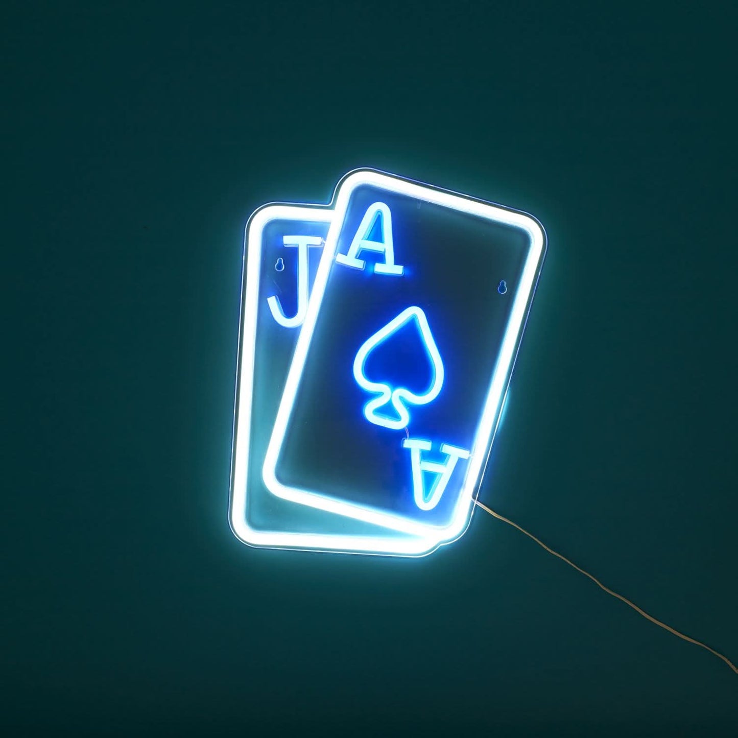 LAMPE EFFET NEON CARTES A JOUER