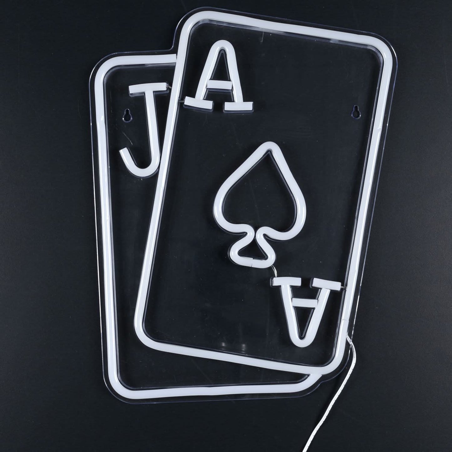 LAMPE EFFET NEON CARTES A JOUER