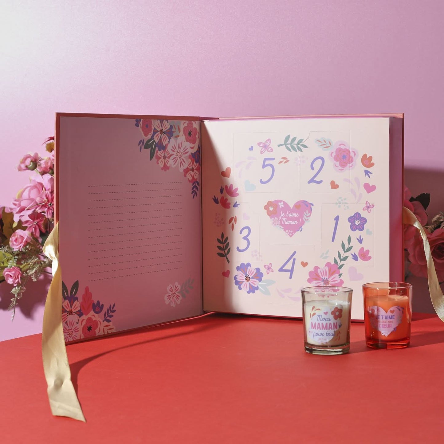 COFFRET DE 5 BOUGIES MAMAN
