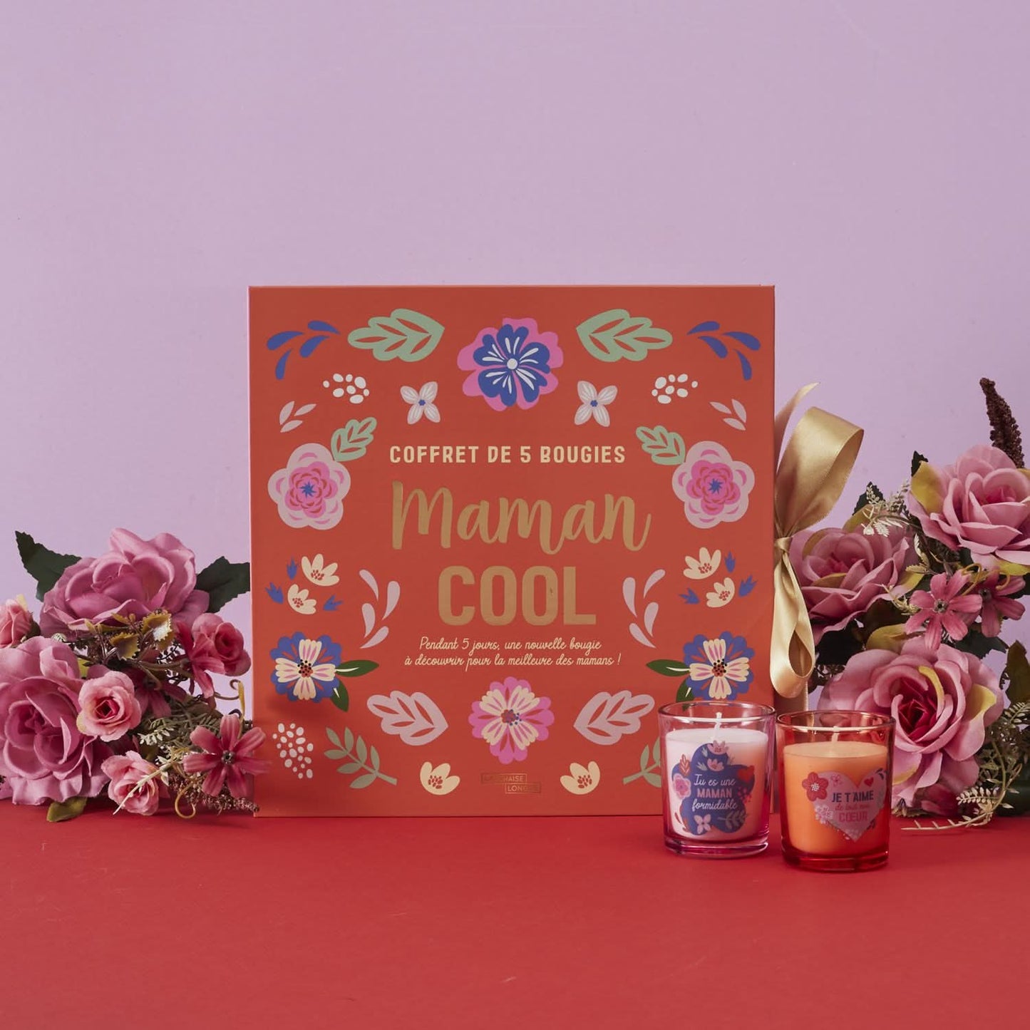 COFFRET DE 5 BOUGIES MAMAN