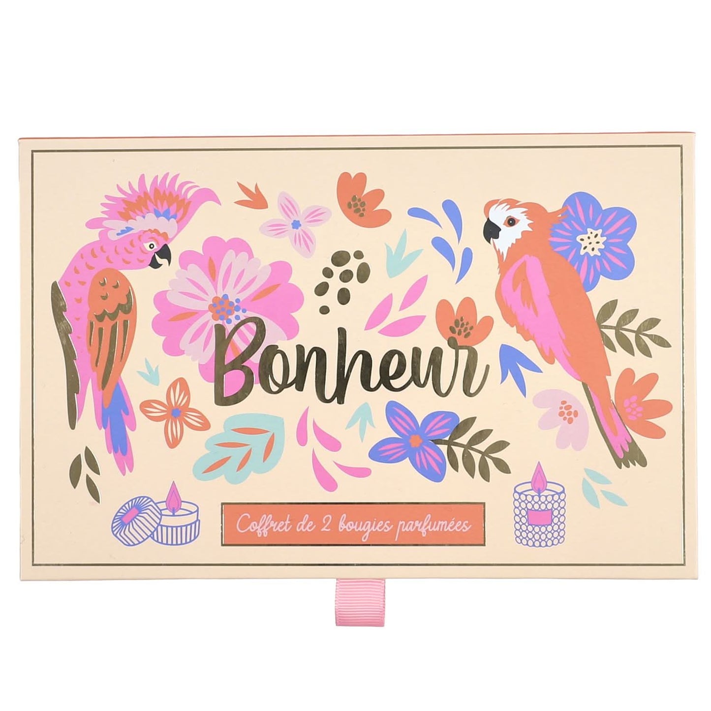 COFFRET DE 2 BOUGIES BONHEUR BIRDY