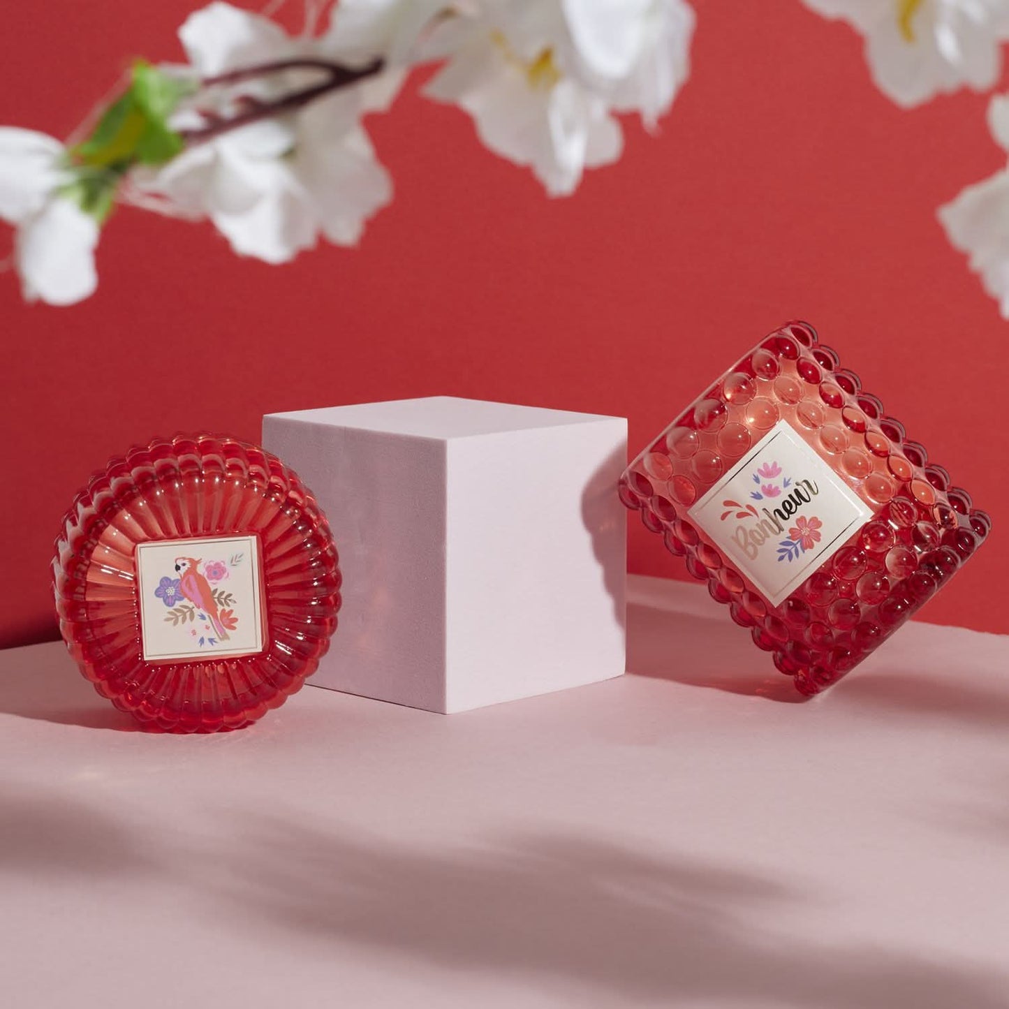 COFFRET DE 2 BOUGIES BONHEUR BIRDY