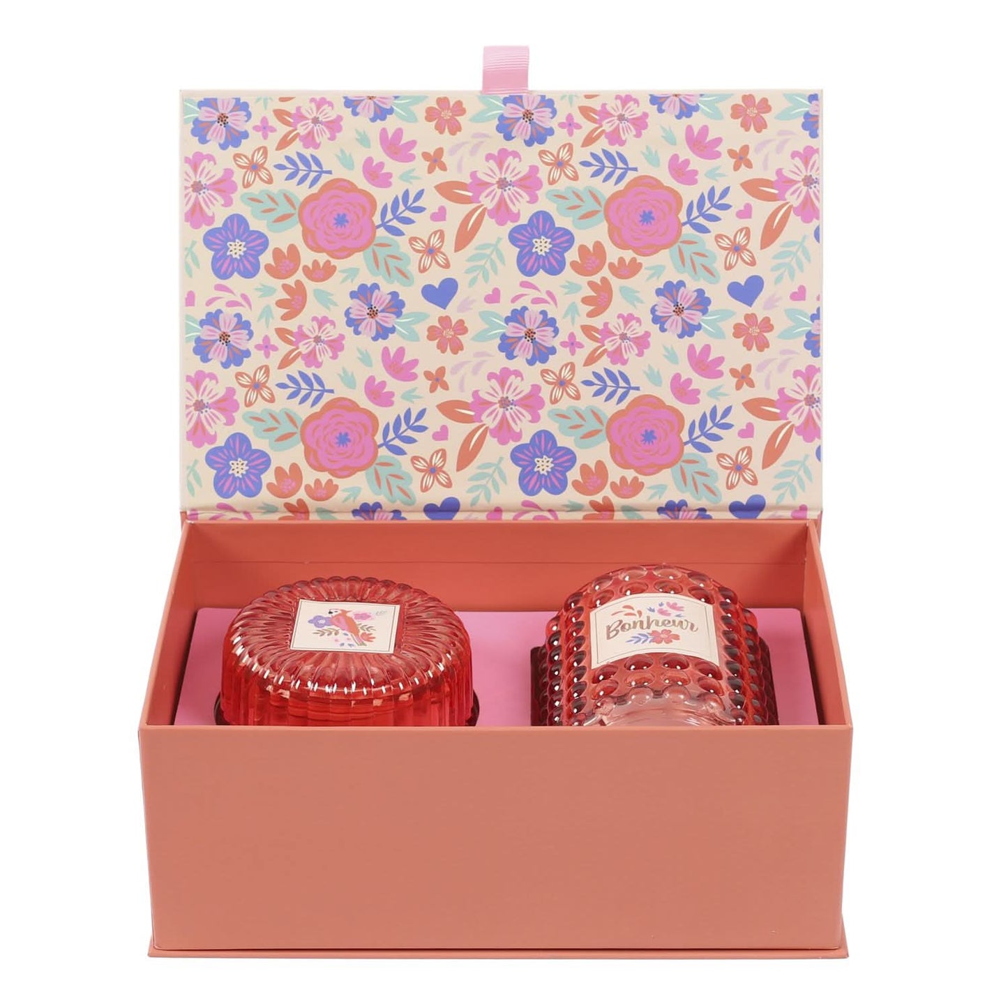 COFFRET DE 2 BOUGIES BONHEUR BIRDY