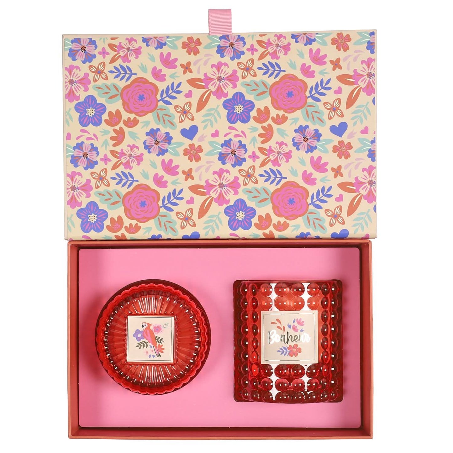 COFFRET DE 2 BOUGIES BONHEUR BIRDY
