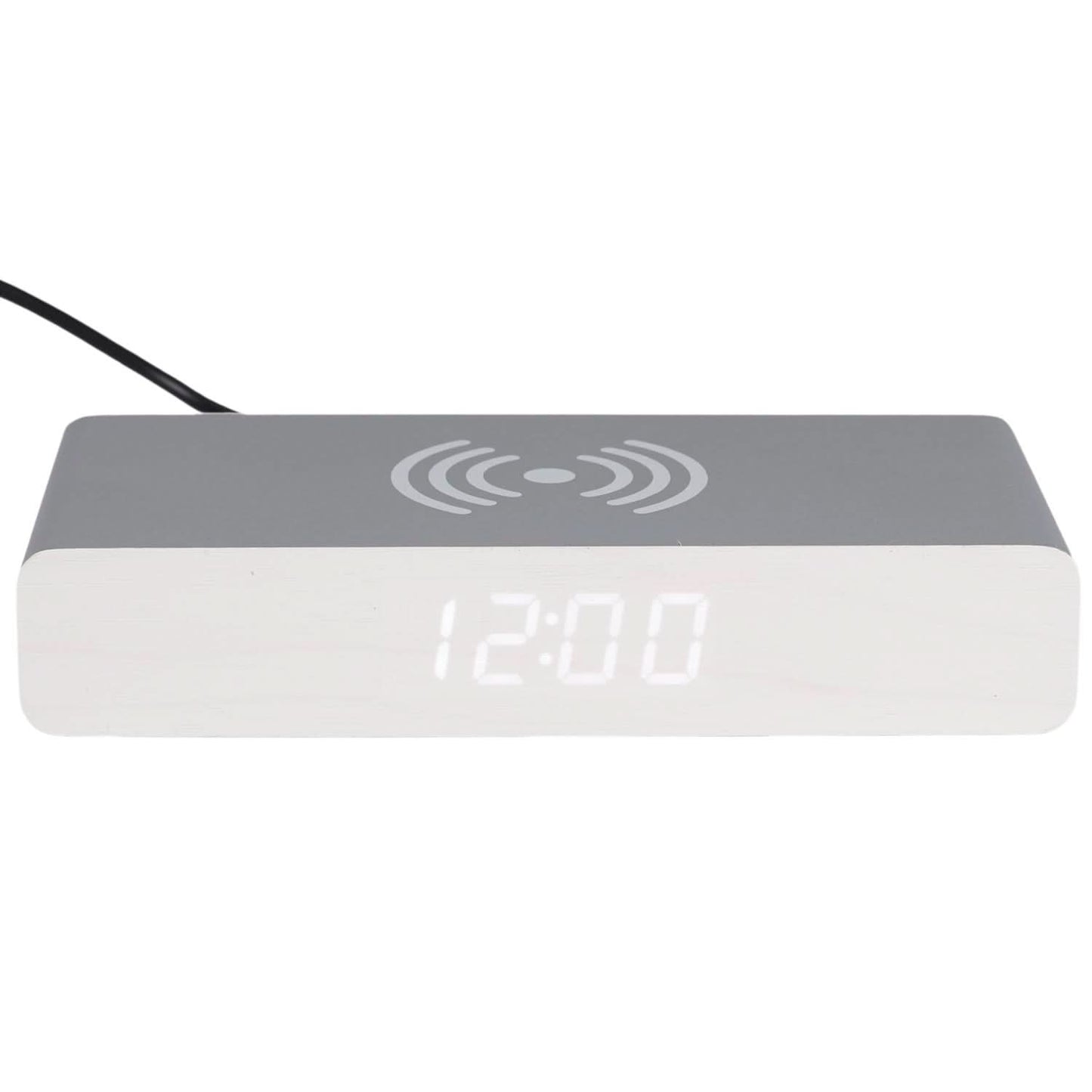 REVEIL CHARGEUR BOIS GRIS