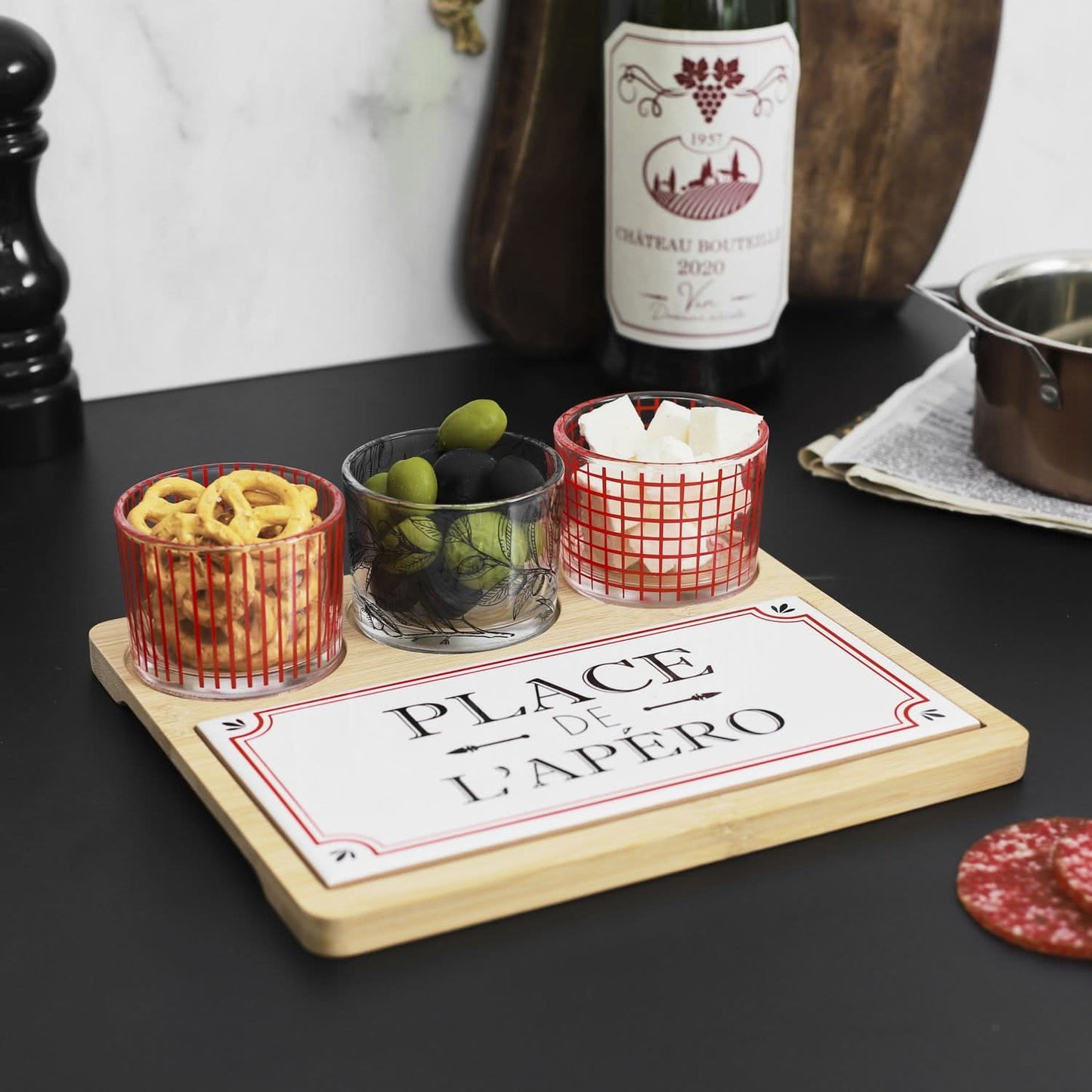 SET PLANCHE ET VERRINES PLACE DE L APERO