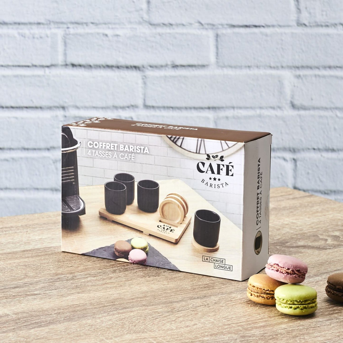 COFFRET DE 4 TASSES A CAFE BARISTA