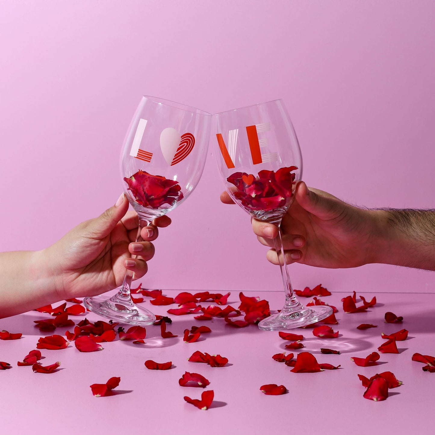 COFFRET DE 2 VERRES À VIN LOVE