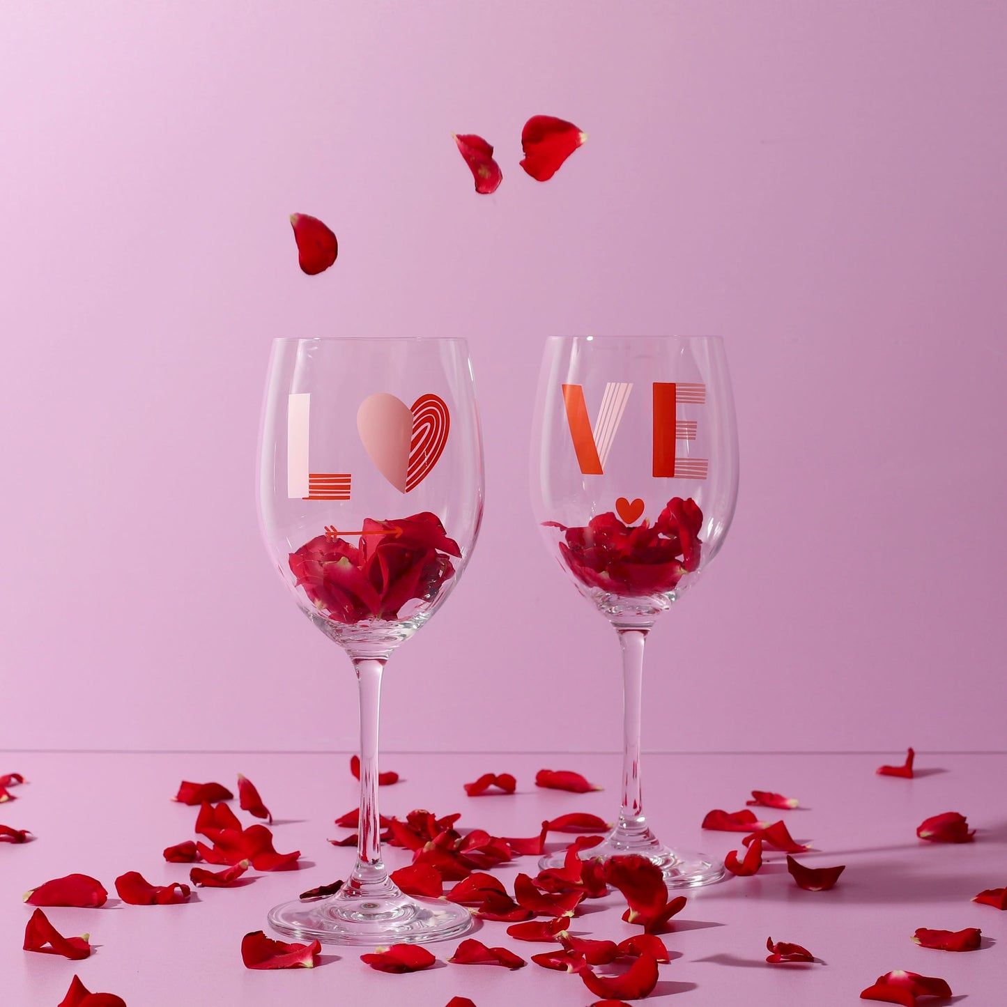 COFFRET DE 2 VERRES À VIN LOVE