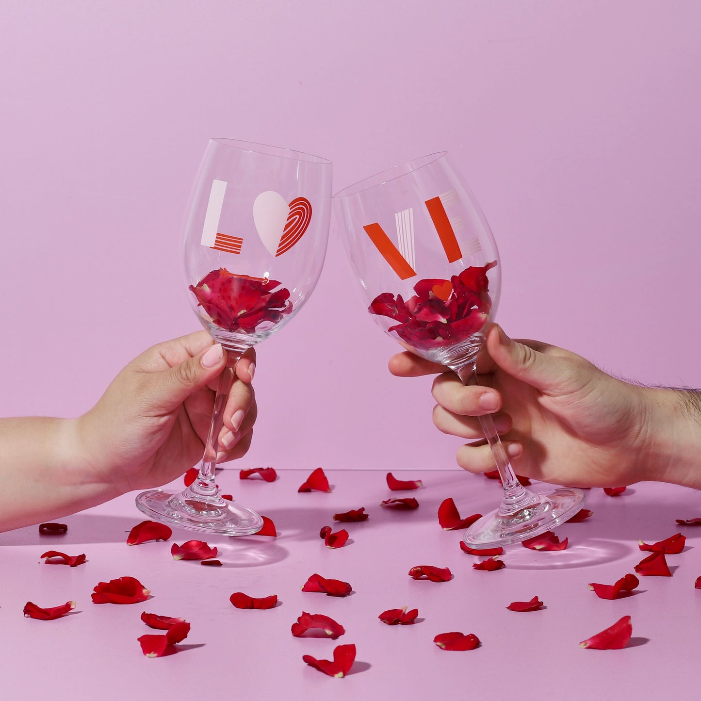 COFFRET DE 2 VERRES À VIN LOVE