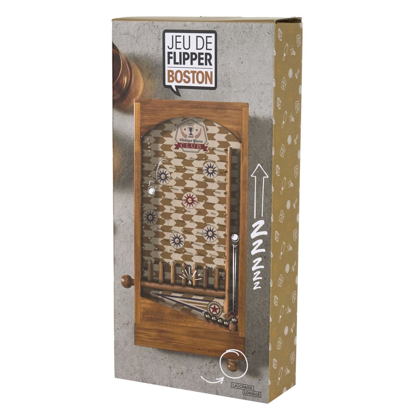JEU DE FLIPPER EN BOIS BOSTON