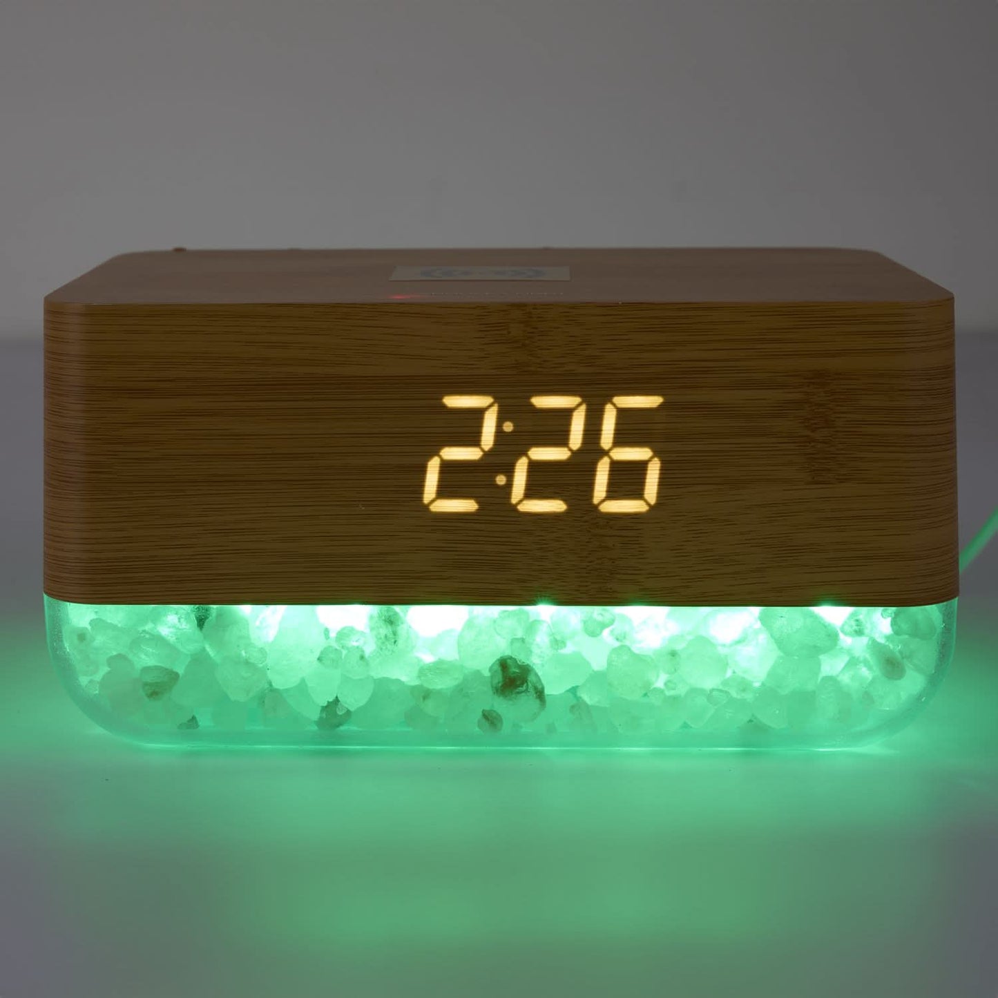 REVEIL CHARGEUR AVEC CRISTAUX DE SEL ROSE