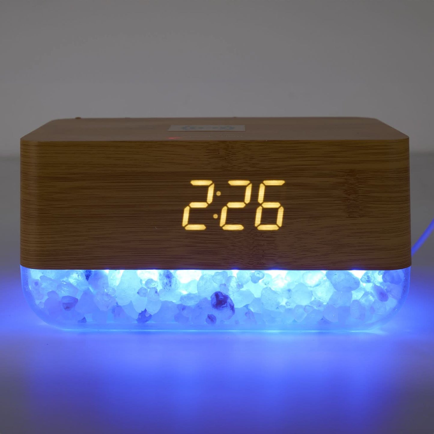 REVEIL CHARGEUR AVEC CRISTAUX DE SEL ROSE