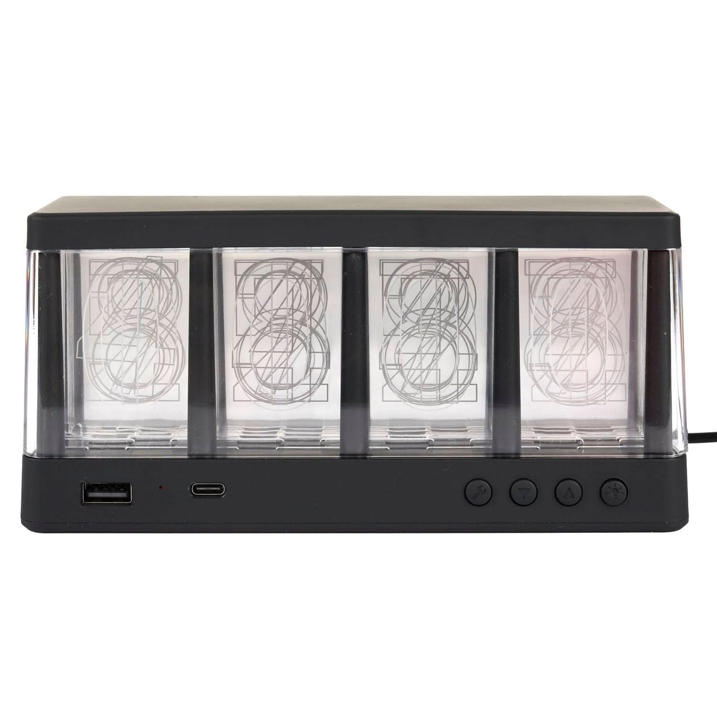 REVEIL CHARGEUR EFFET NEON