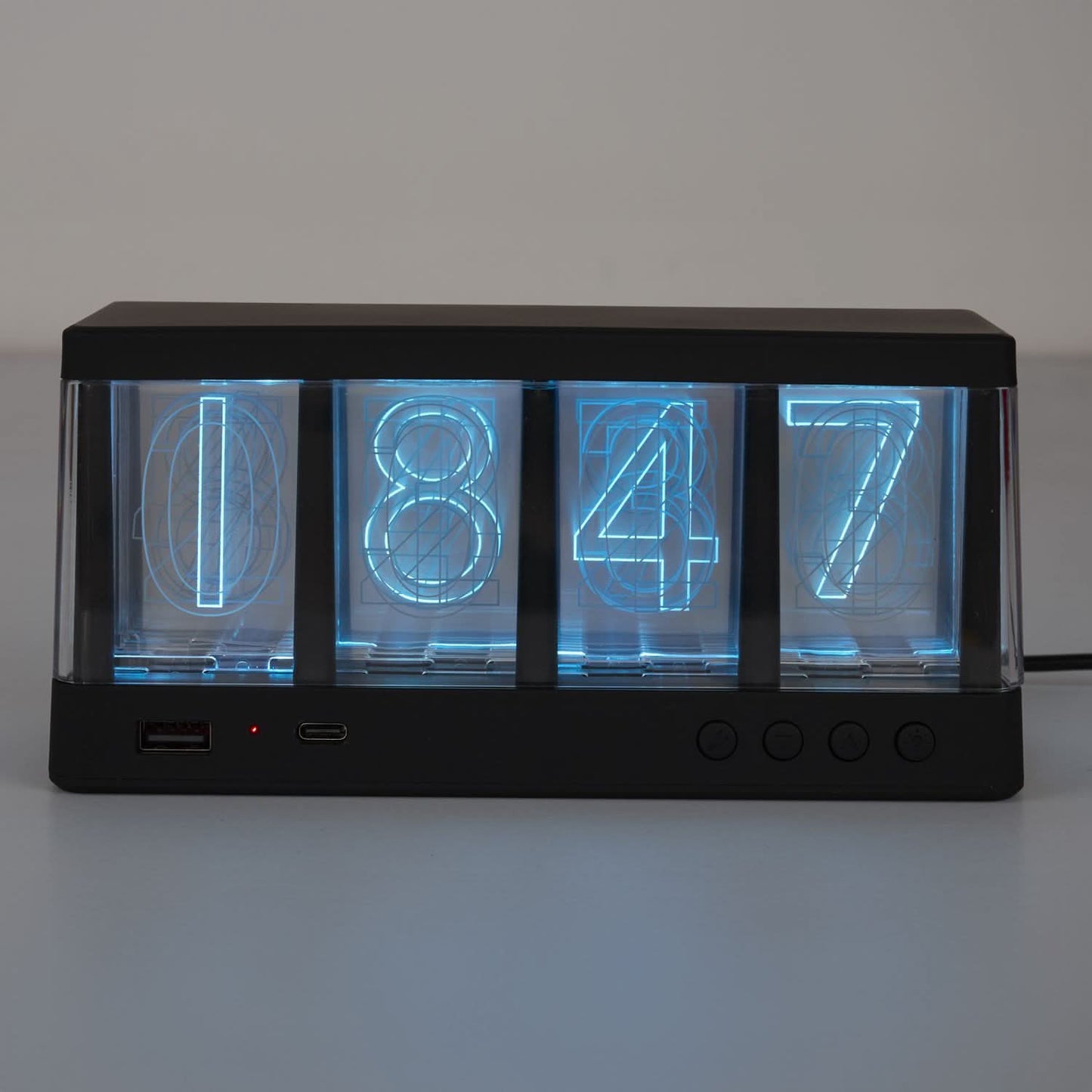 REVEIL CHARGEUR EFFET NEON