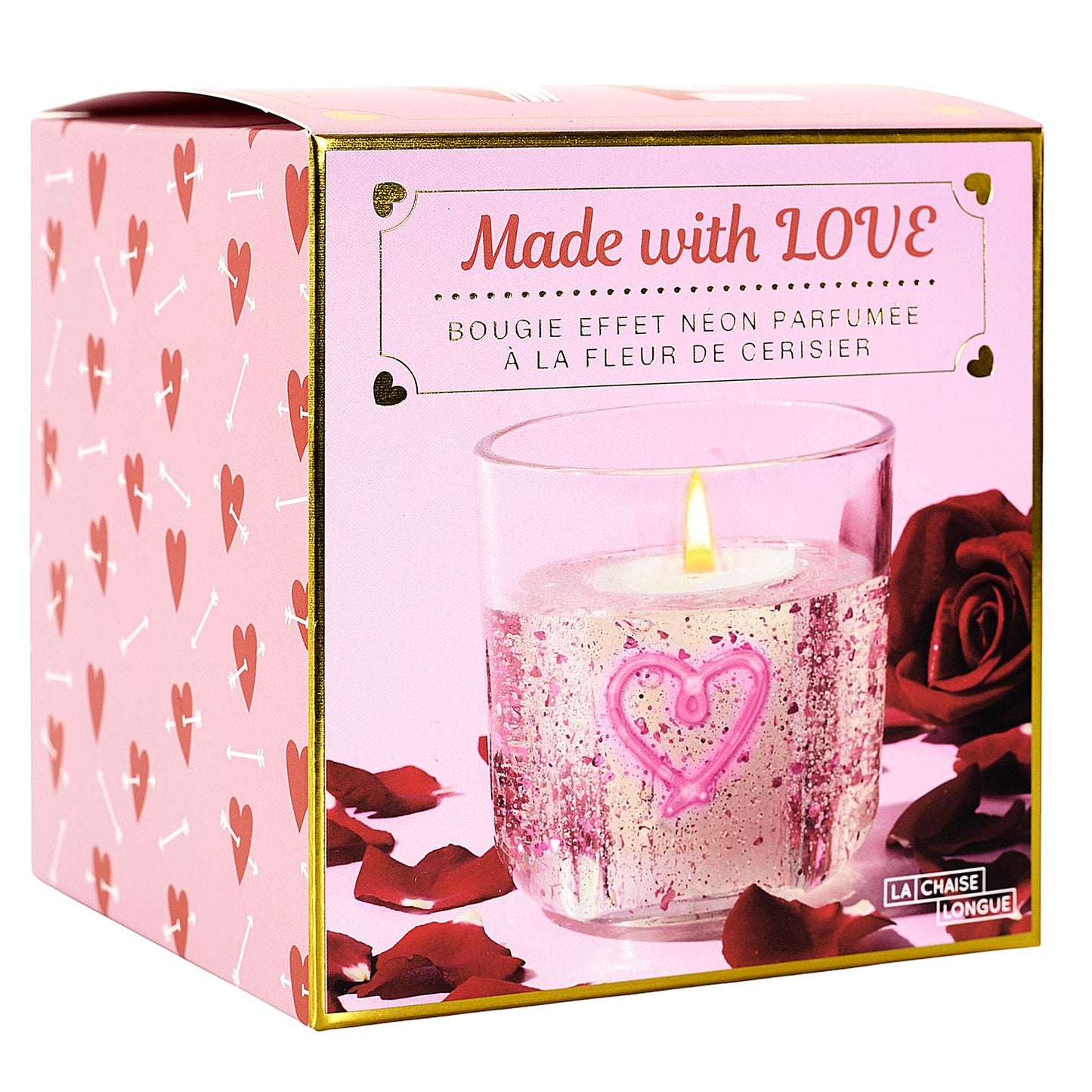 BOUGIE EFFET NEON COEUR
