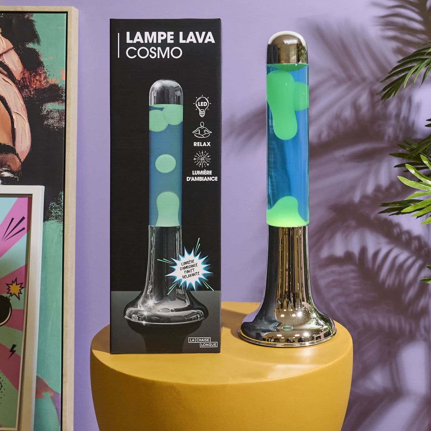 LAMPE LAVA COSMO BLEU
