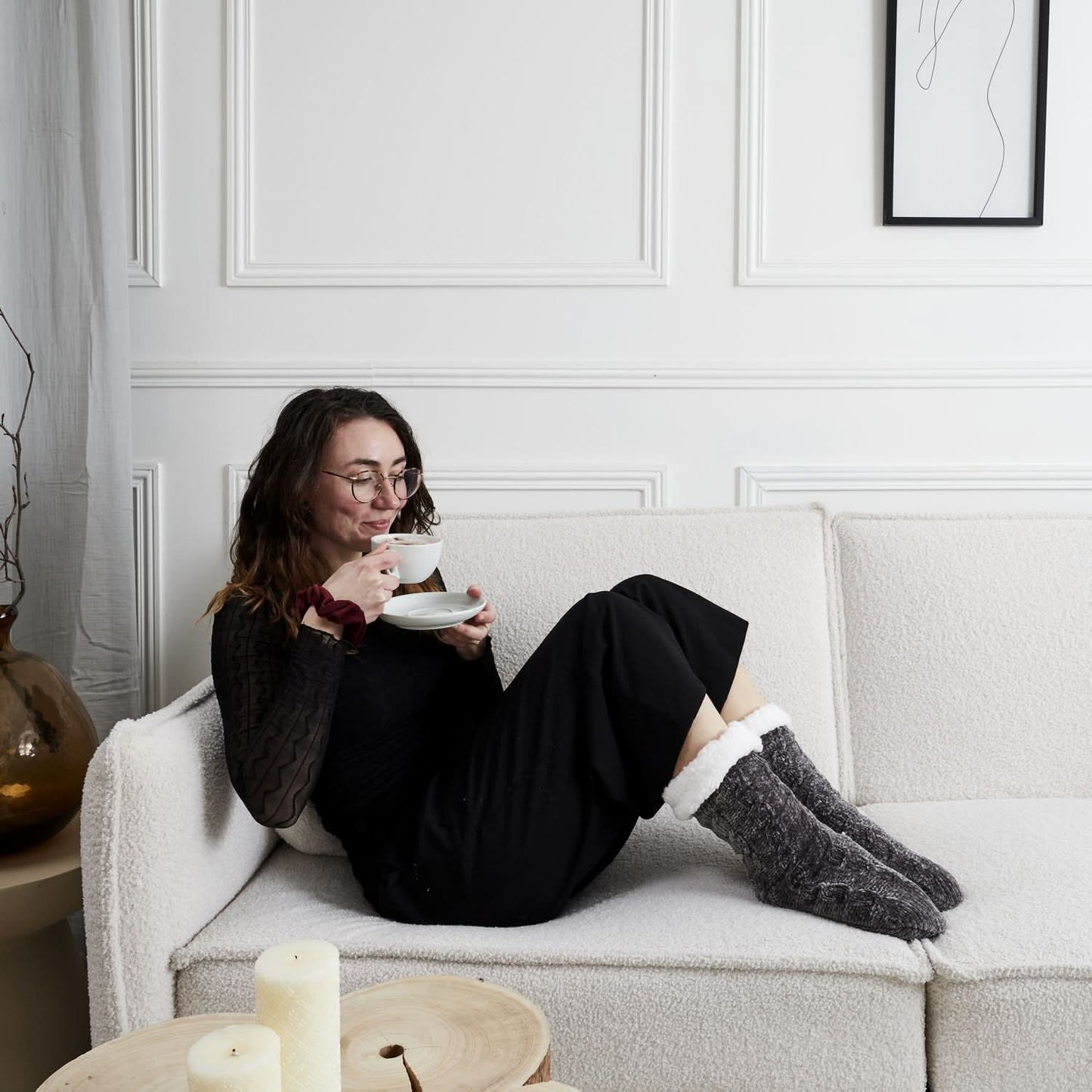 CHAUSSETTES VELOURS CHENILLE ALTA