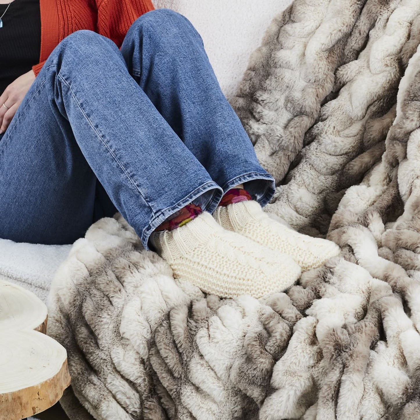 CHAUSSONS CHAUSSETTES JACQUARD COSY TIME