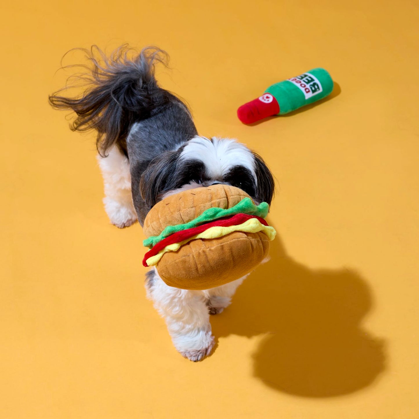 COFFRET JOUETS CHIEN BURGER ET BIERE