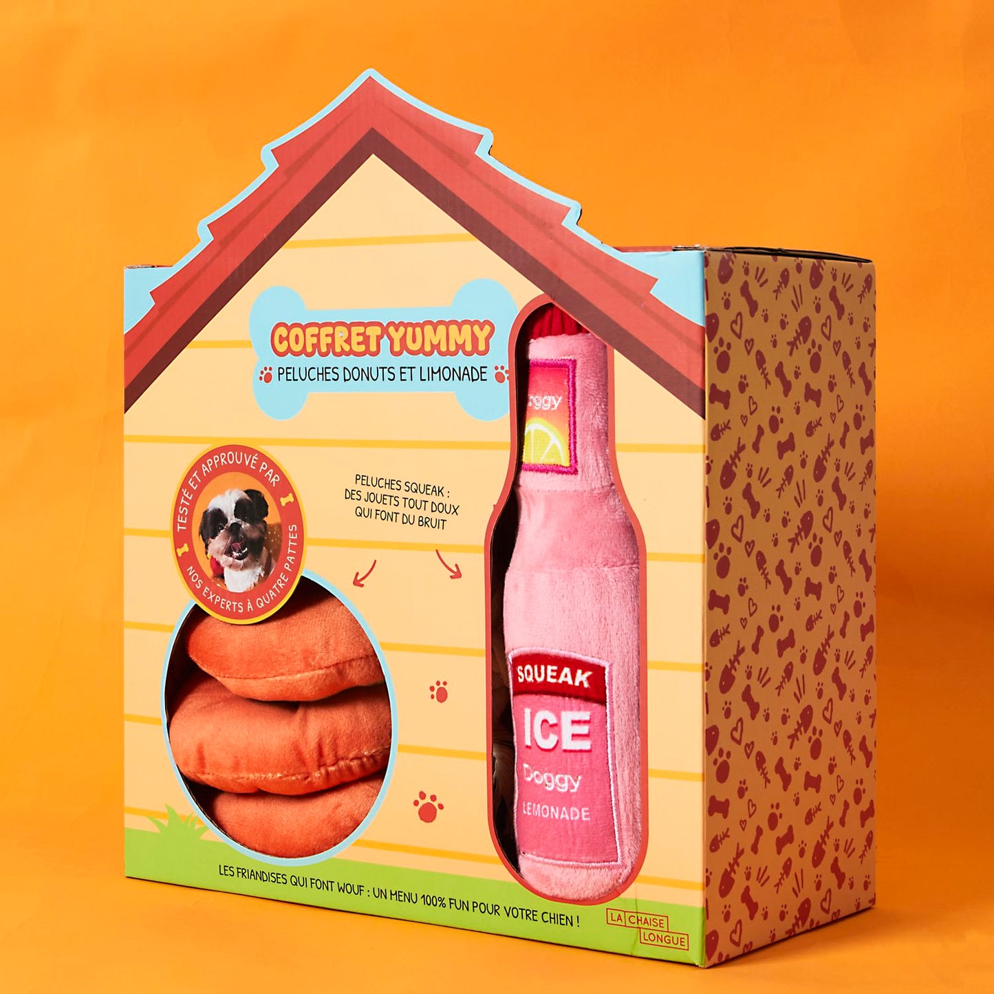 COFFRET JOUETS CHIEN DONUTS ET LIMONADE