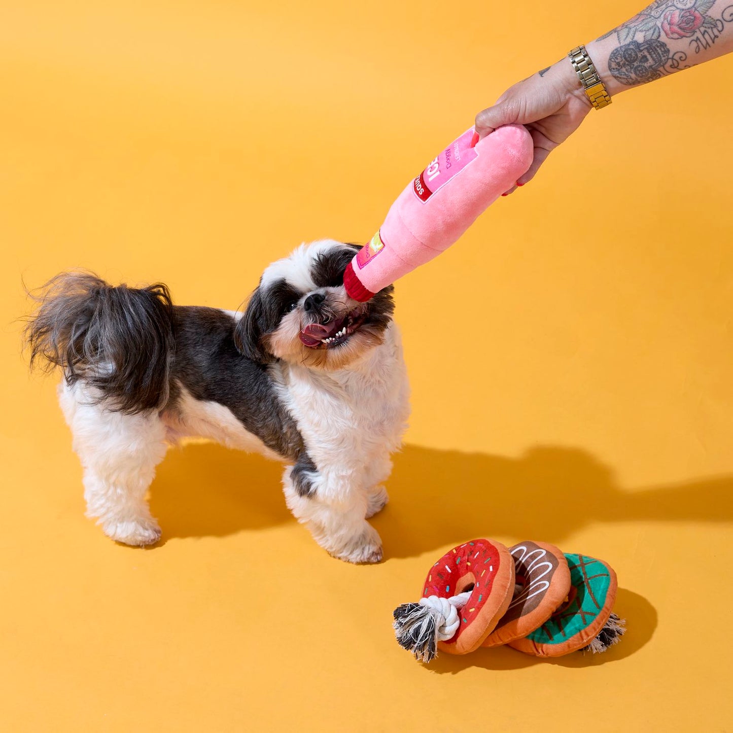 COFFRET JOUETS CHIEN DONUTS ET LIMONADE