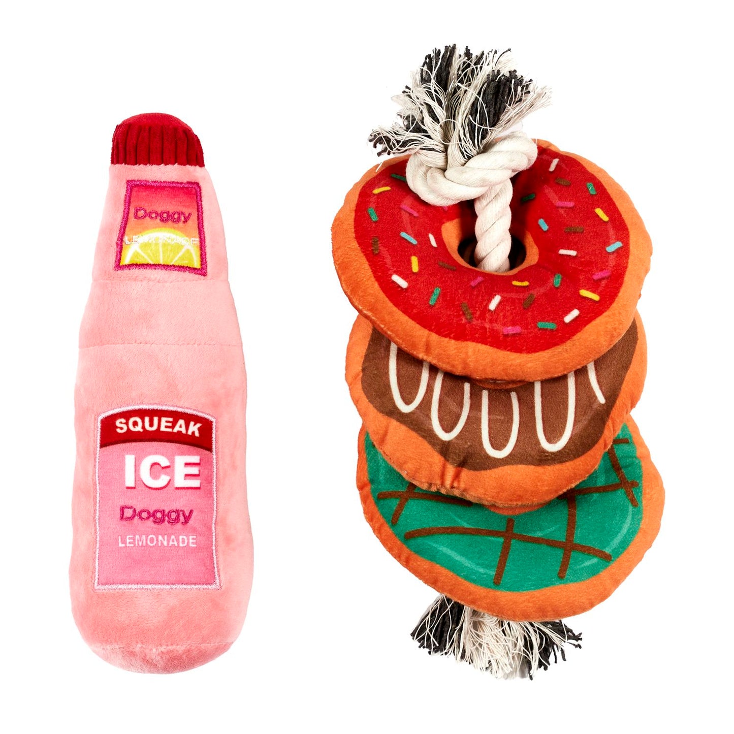 COFFRET JOUETS CHIEN DONUTS ET LIMONADE