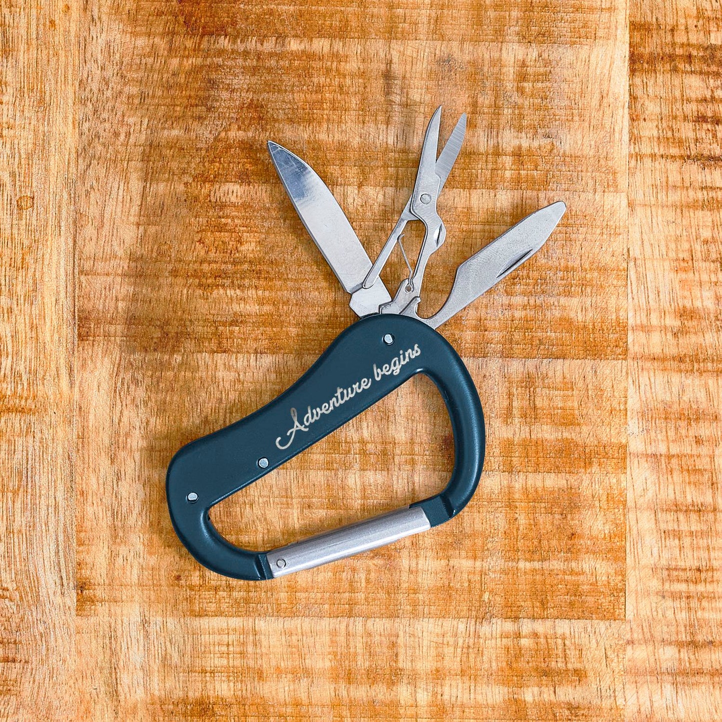 PORTE CLES MOUSQUETON MULTIFONCTION