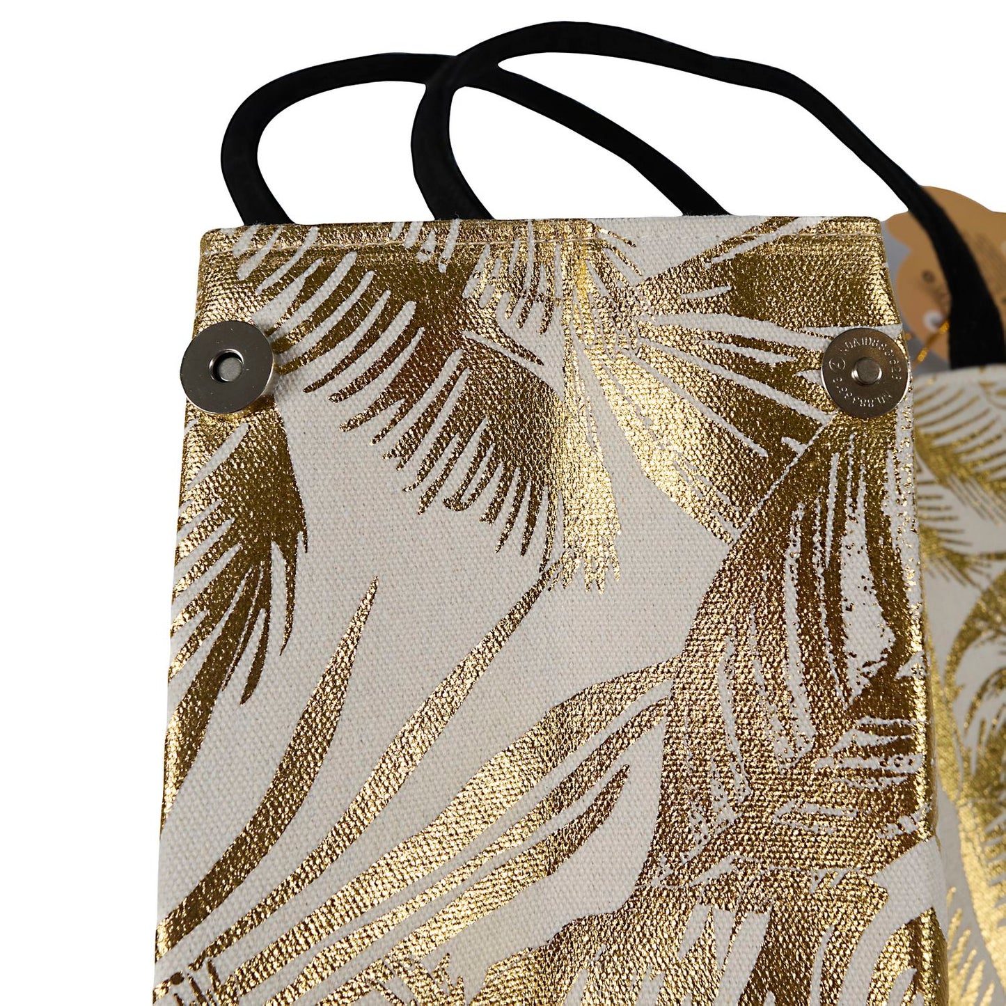 SAC CABAS PALMIER DORE