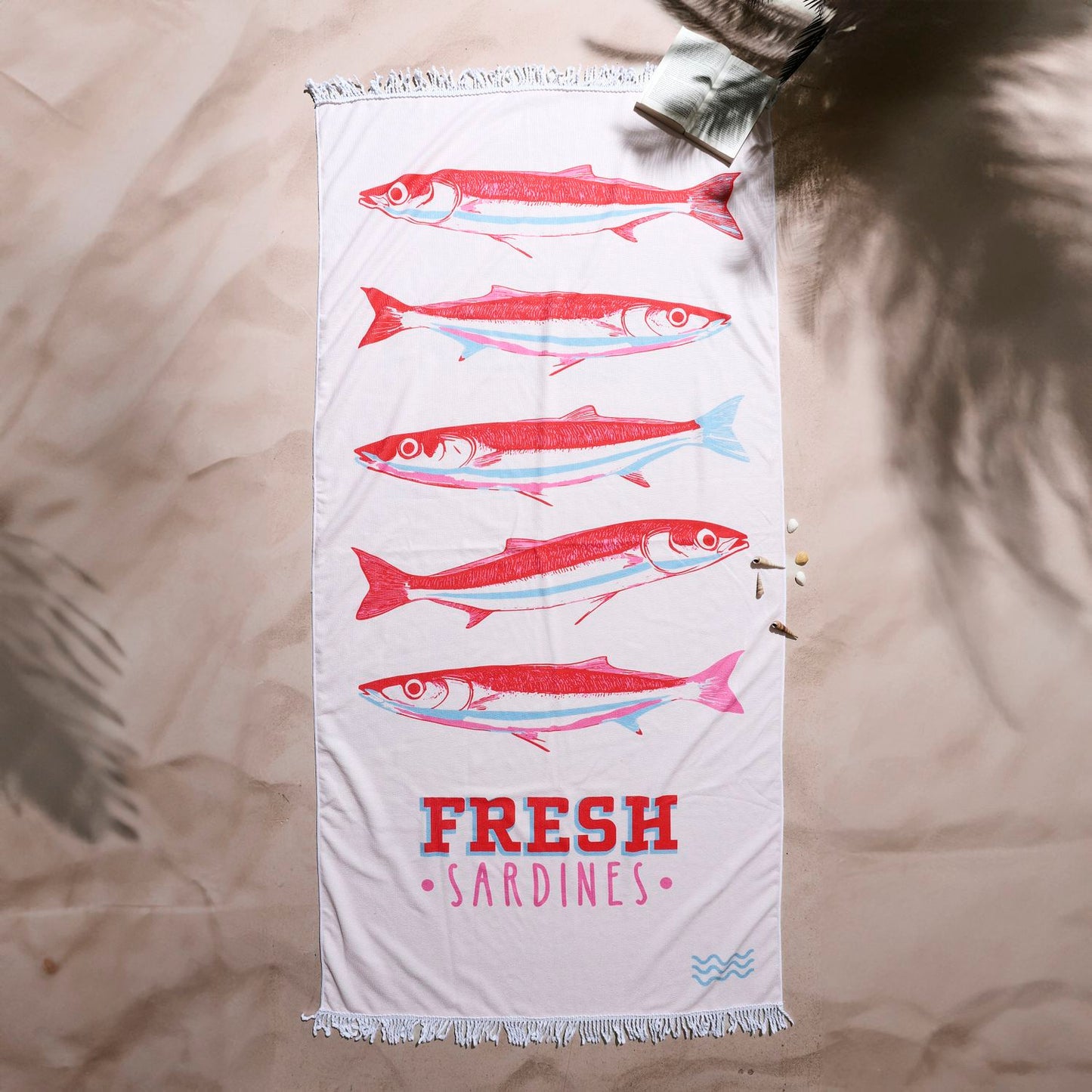 SERVIETTE DE PLAGE SARDINES FRESH